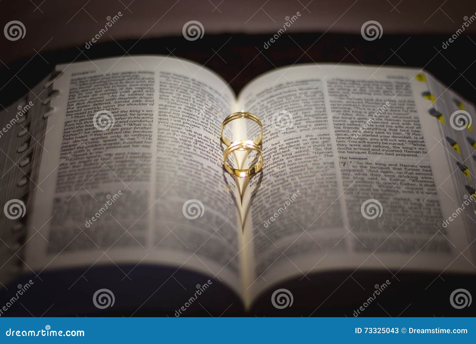 ring shot on the bible