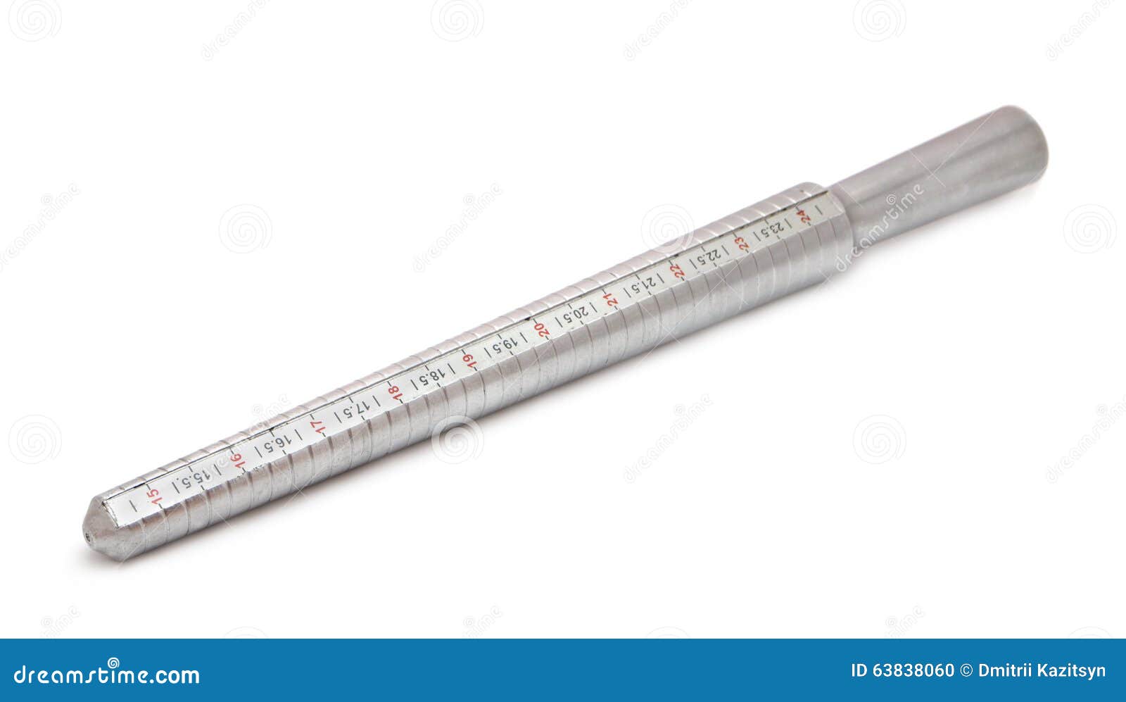 Ring Sizing Tool isoleted on white