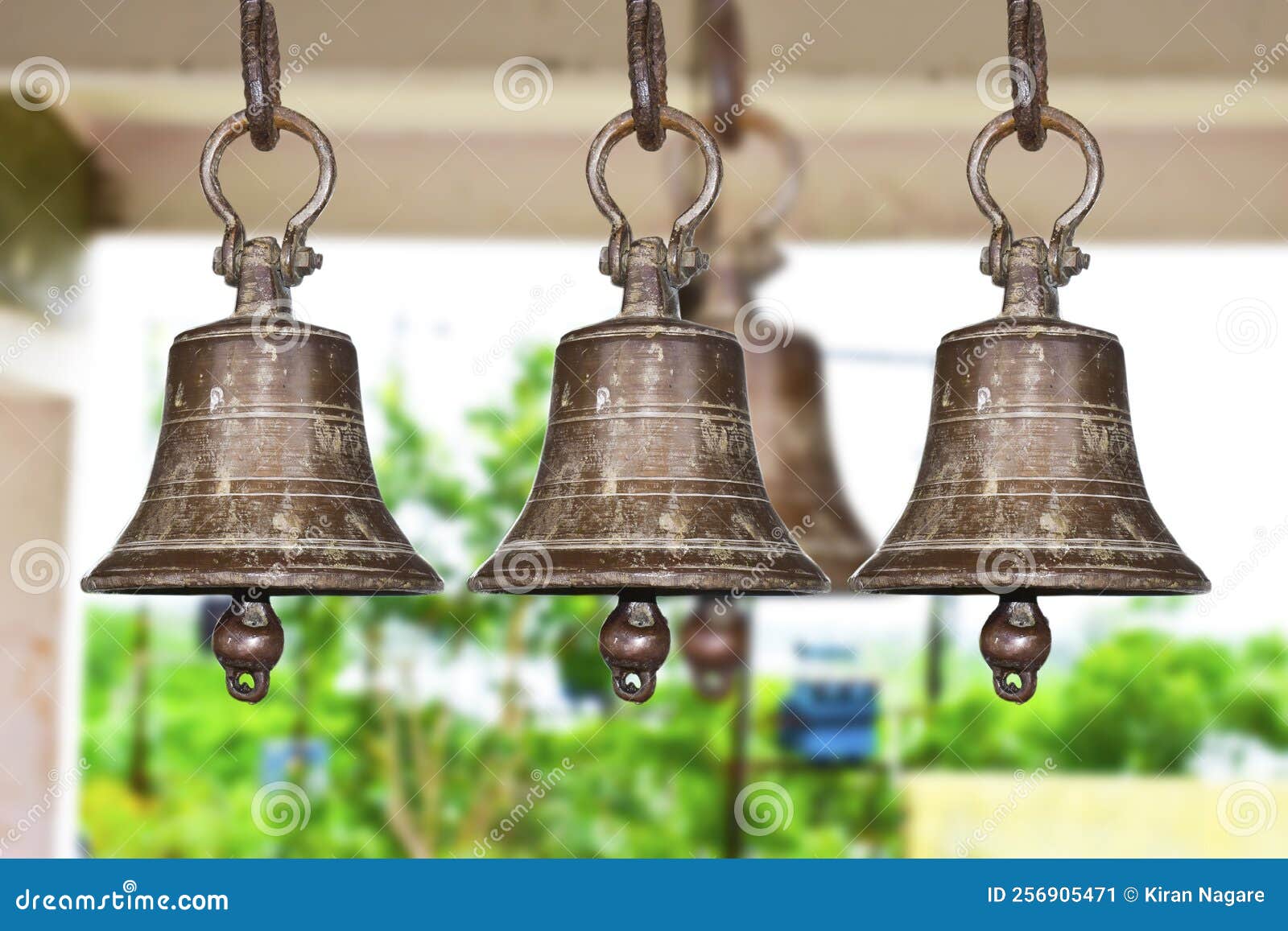 Ringing the Old Bell in the Temple Stock Image Image of history, ring