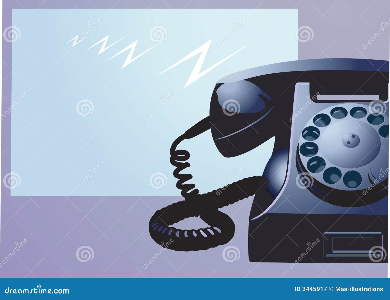 Ringing  Telephone  Near Screen  Stock Vector  Illustration 