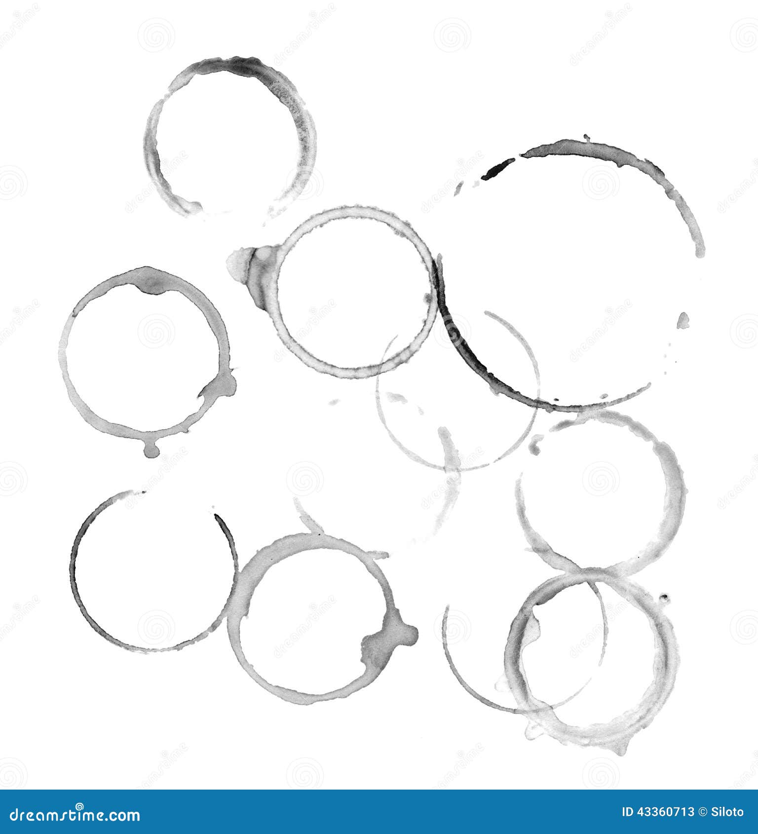 Rings from mugs and cups stock image. Image of fleck 43360713