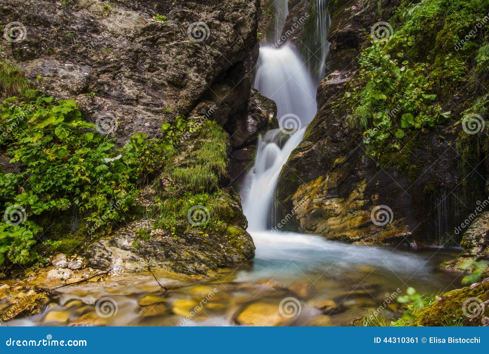rio arno waterfall in abruzzo