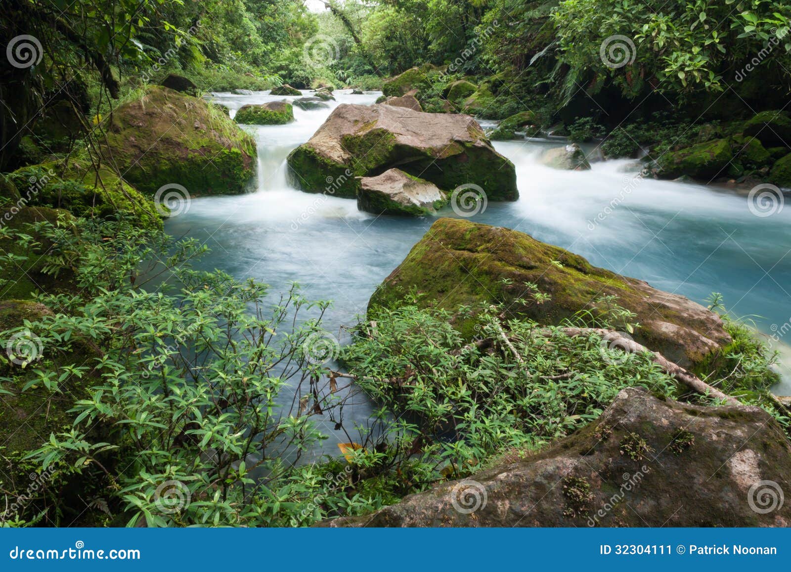 rio celeste river near bijagua, costa rica