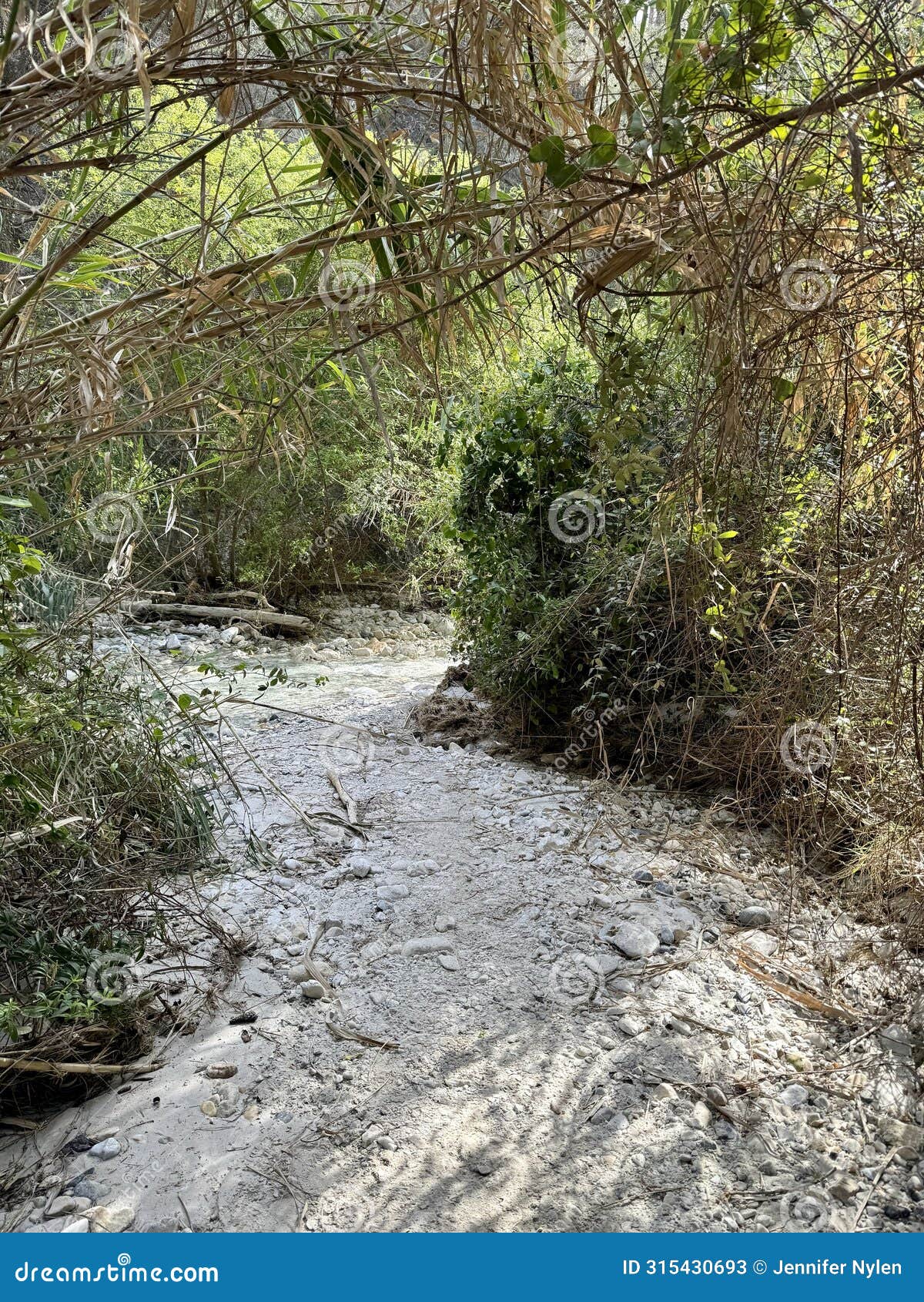 rio chillar, water hiking trail in nerja, spain