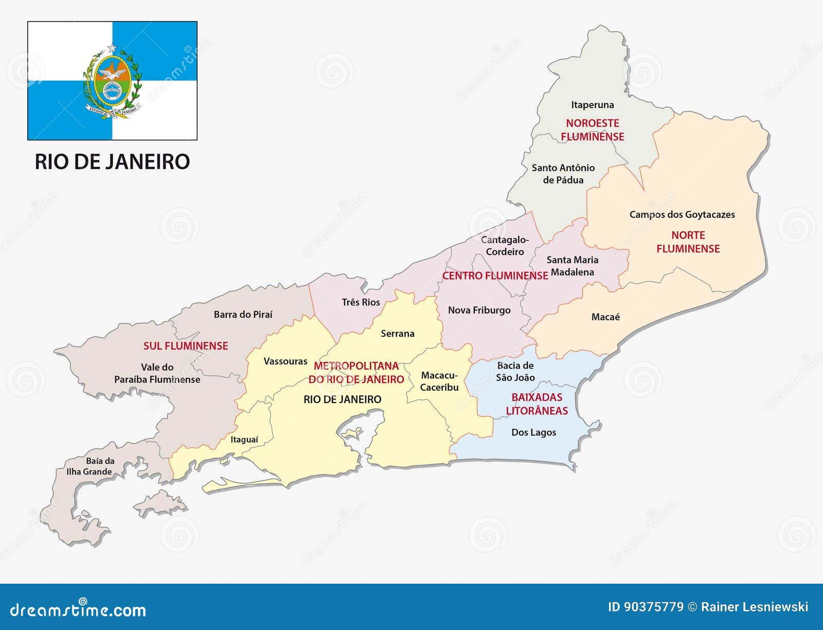 Rio De Janeiro Administrativo Un Mapa Politico Con La Bandera Ilustracion Del Vector Ilustracion De Colorido Contorno Rio De Janeiro Administrativo Un Mapa Politico Con La Bandera Ilustracion Del Vector Ilustracion De Colorido Contorno