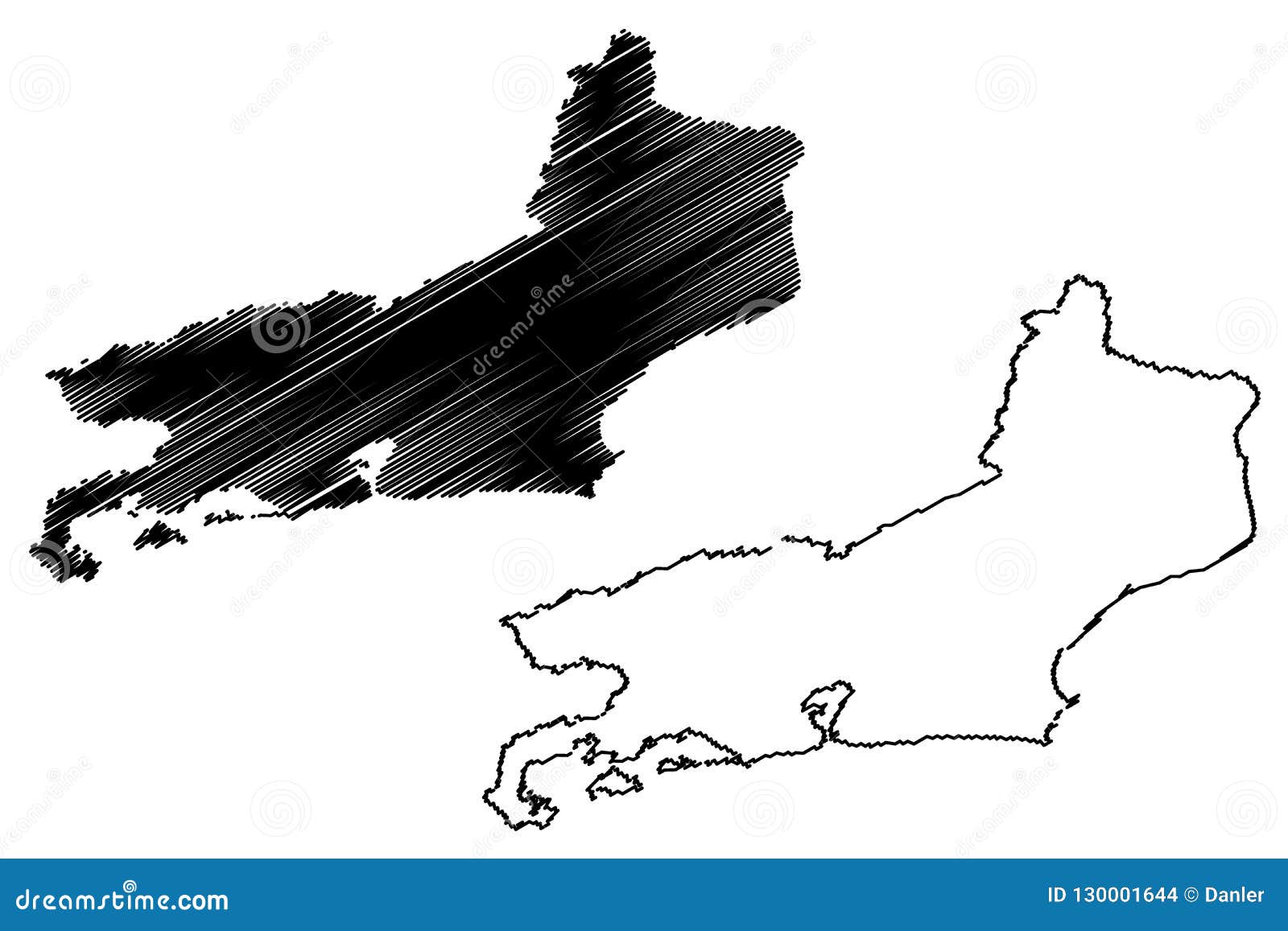 Rio De Janeiro State Map Vector Stock Vector Illustration Of Insignia Oblast