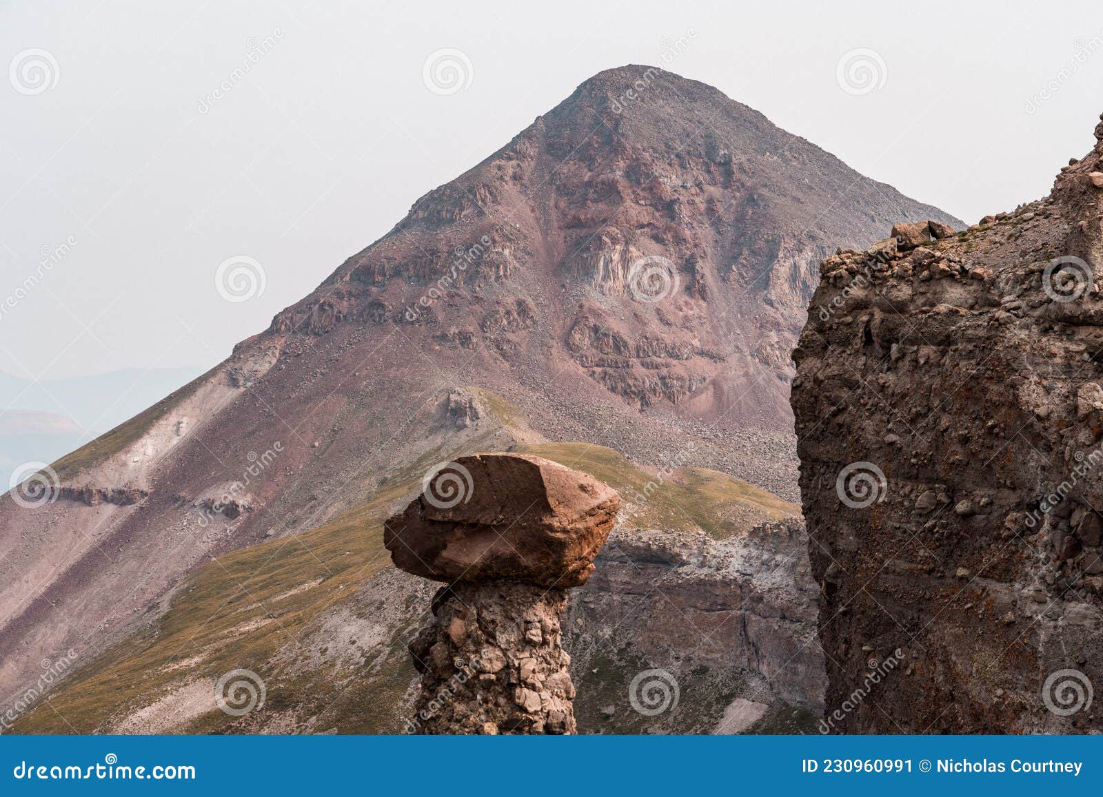 rio grande pyramid. a mountain in the san juan range of the colorado rocky mountains