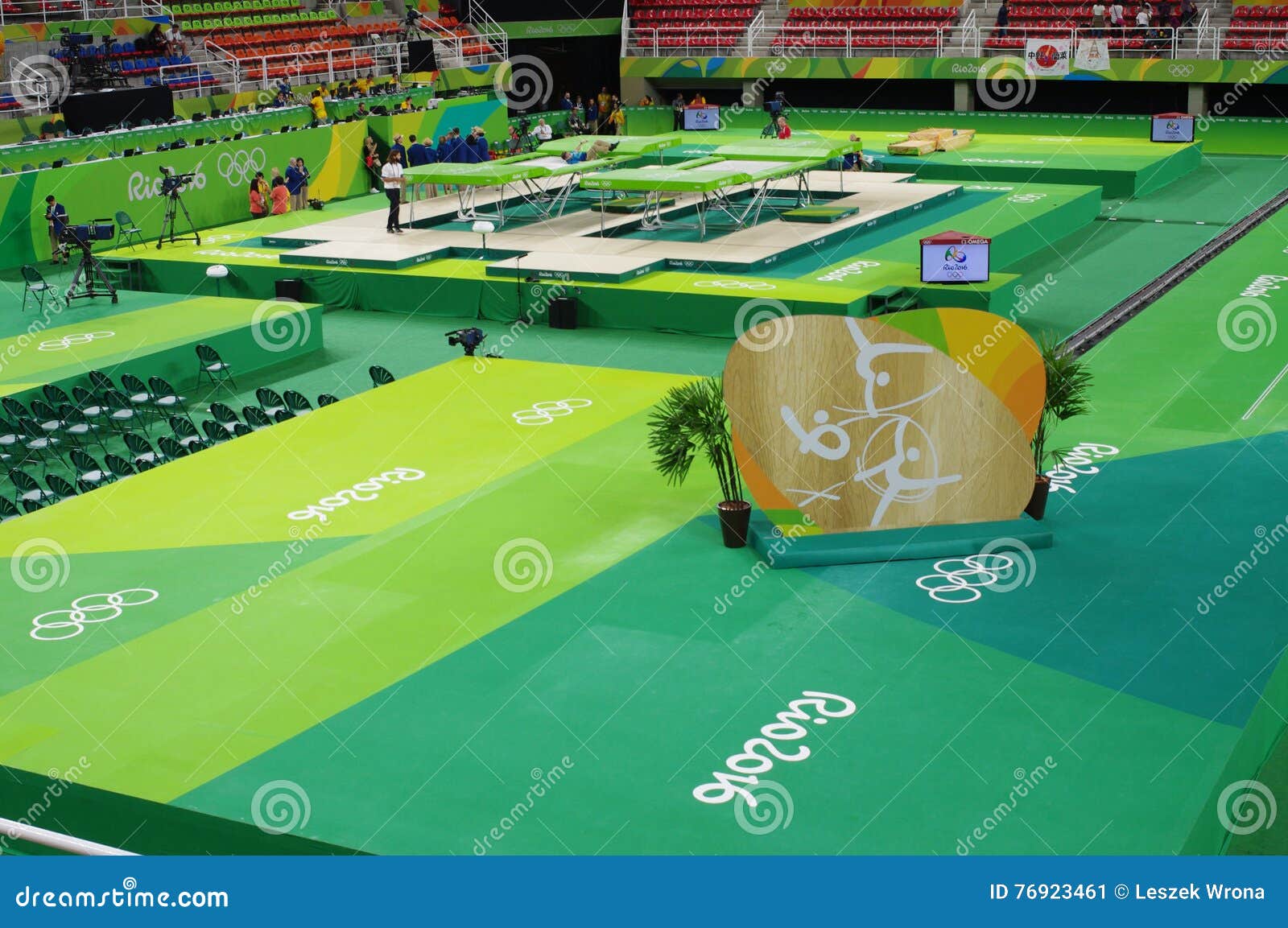 Rio Olympic Arena editorial photo. Image of trampolining - 76923461