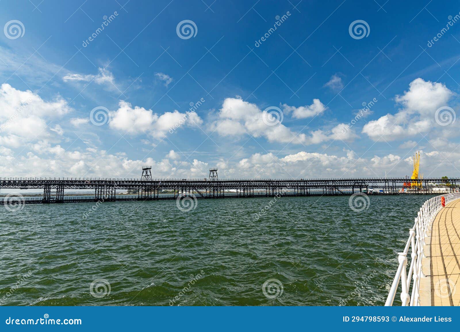 rio tinto company dock or in spanish muelle de la compaÃ±Ã­a de rÃ­o tinto in huelva in andalusia