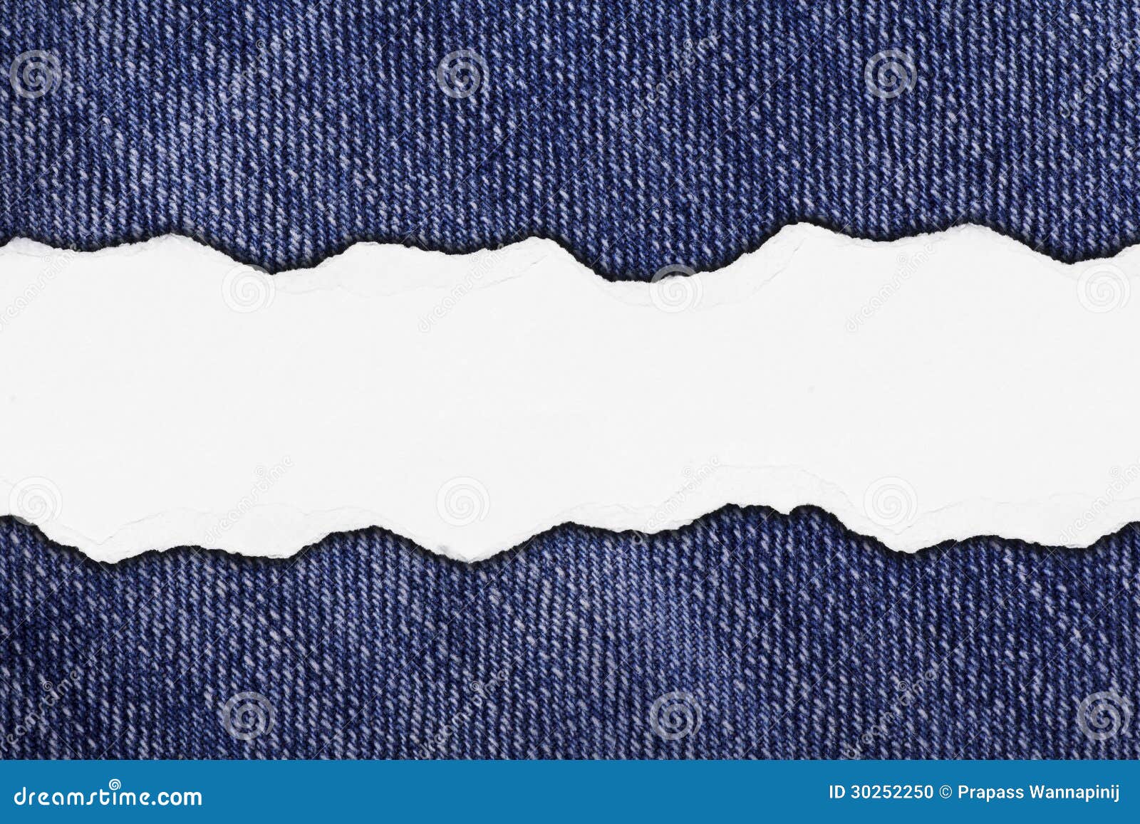 Rip Paper on Indigo Blue Jean Stock Photo Image of indigo, denim