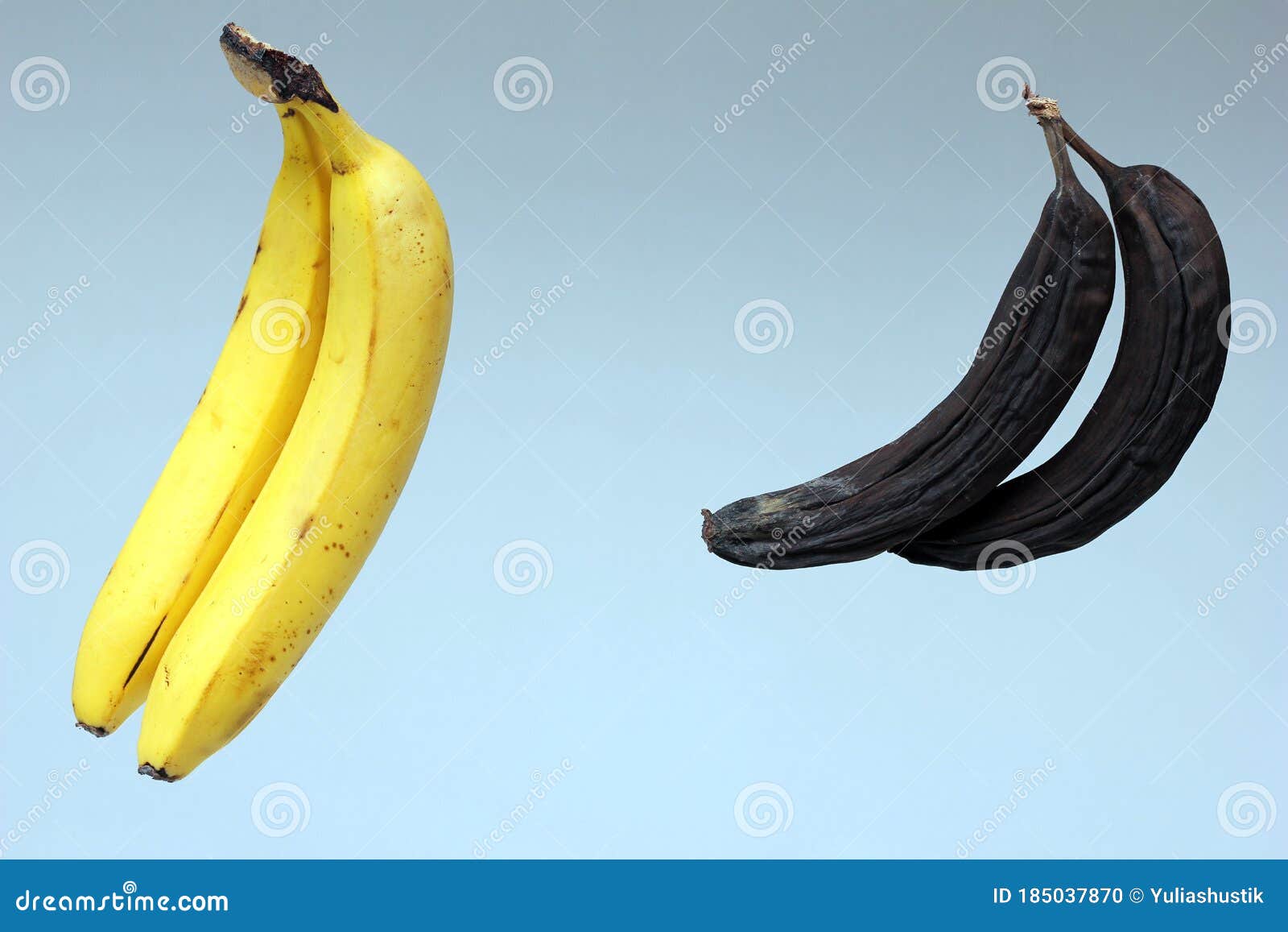 Ripe Bananas. Spoiled Blackened Bananas Stock Photo - Image of dried ...