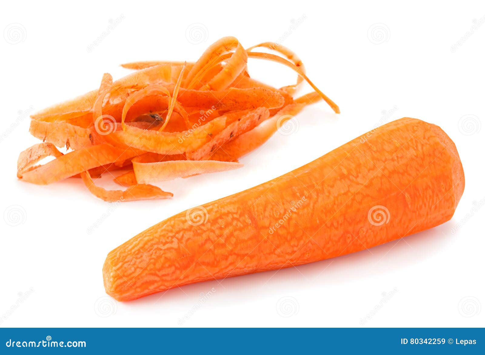 Ripe big carrot on white stock image. Image of ingredient 80342259