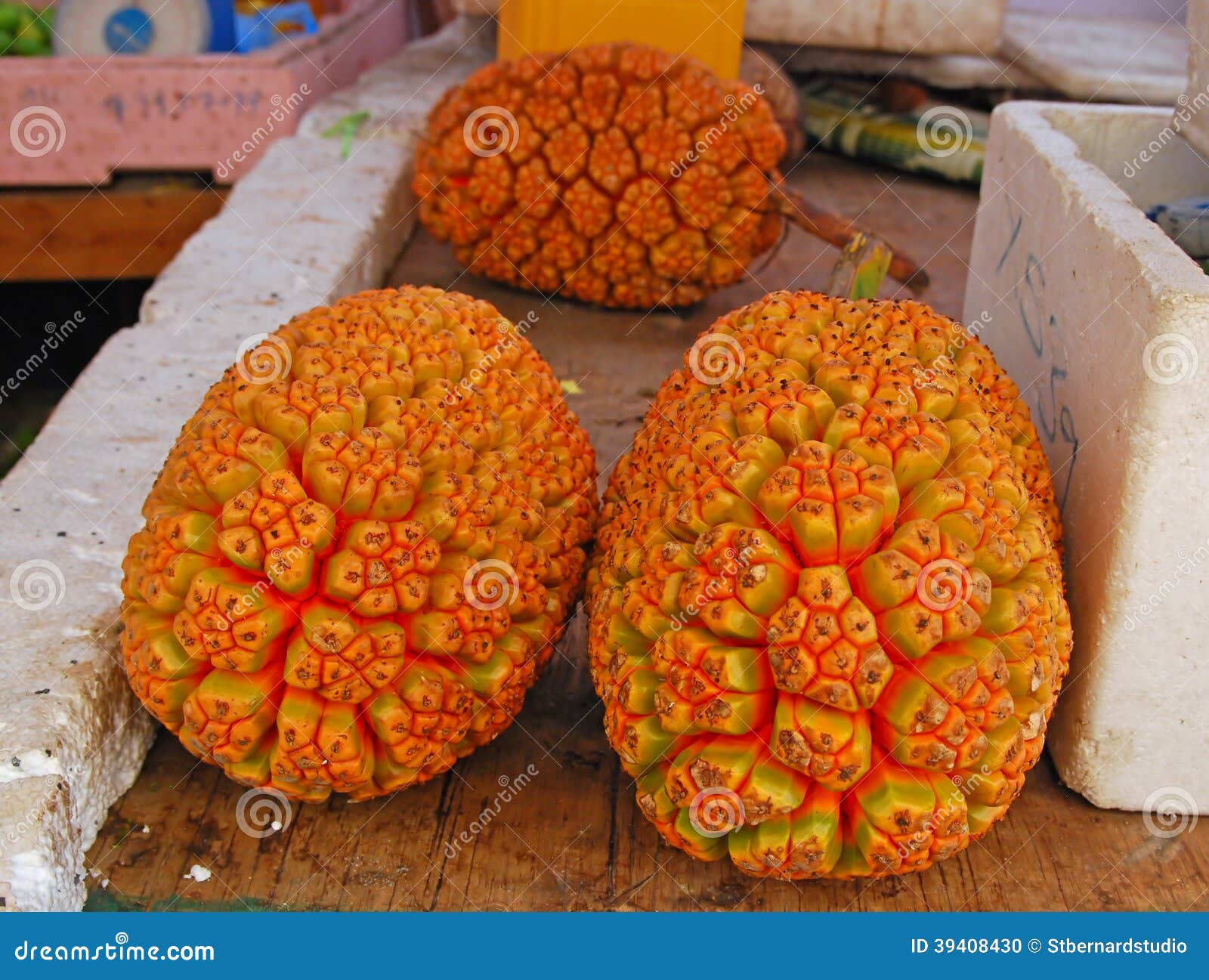 ripe edible fruit of pandanus screwpine