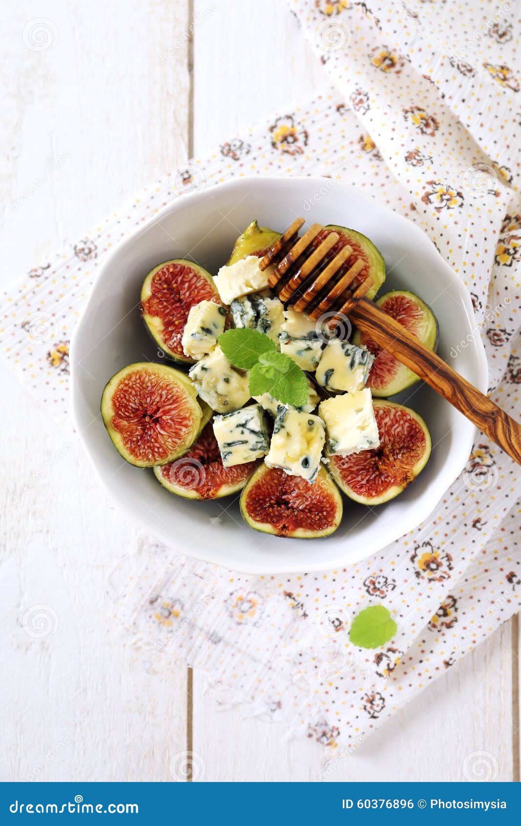 Ripe figs and blue cheese stock photo. Image of compatibility 60376896