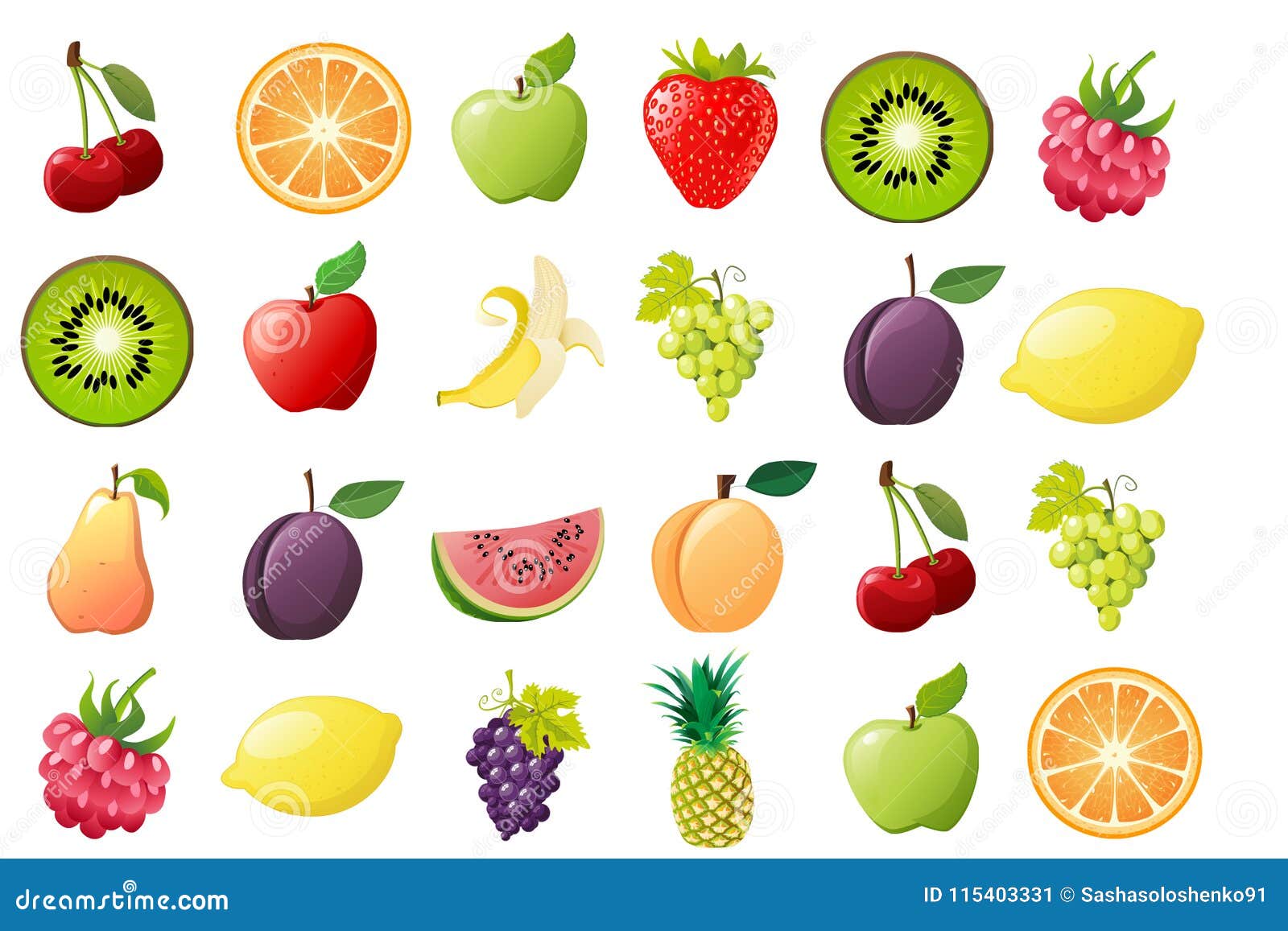 Ripe fruit, illustrations stock illustration. Illustration of