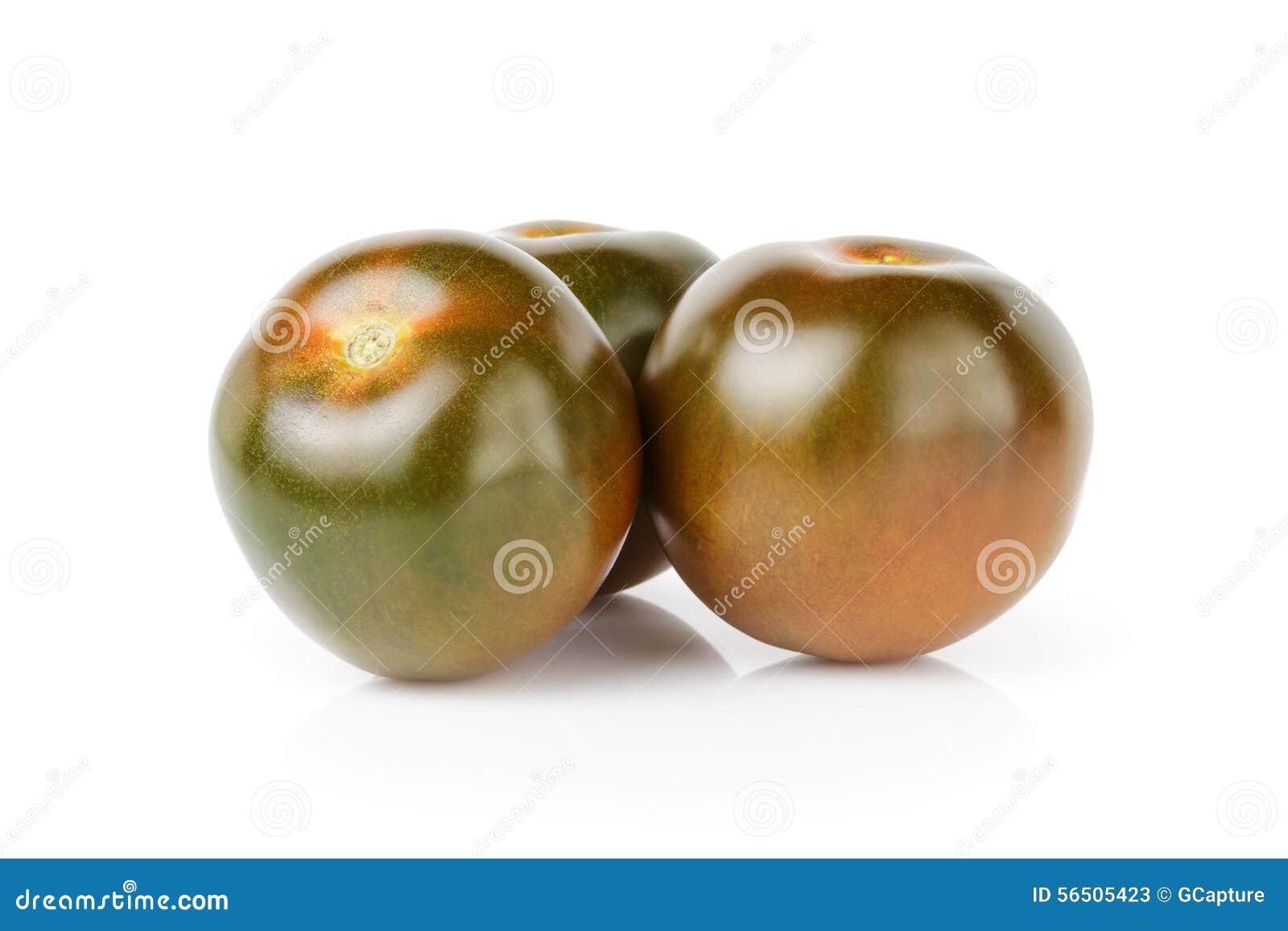 Ripe Kumato Tomatoes Isolated on White Stock Image Image of