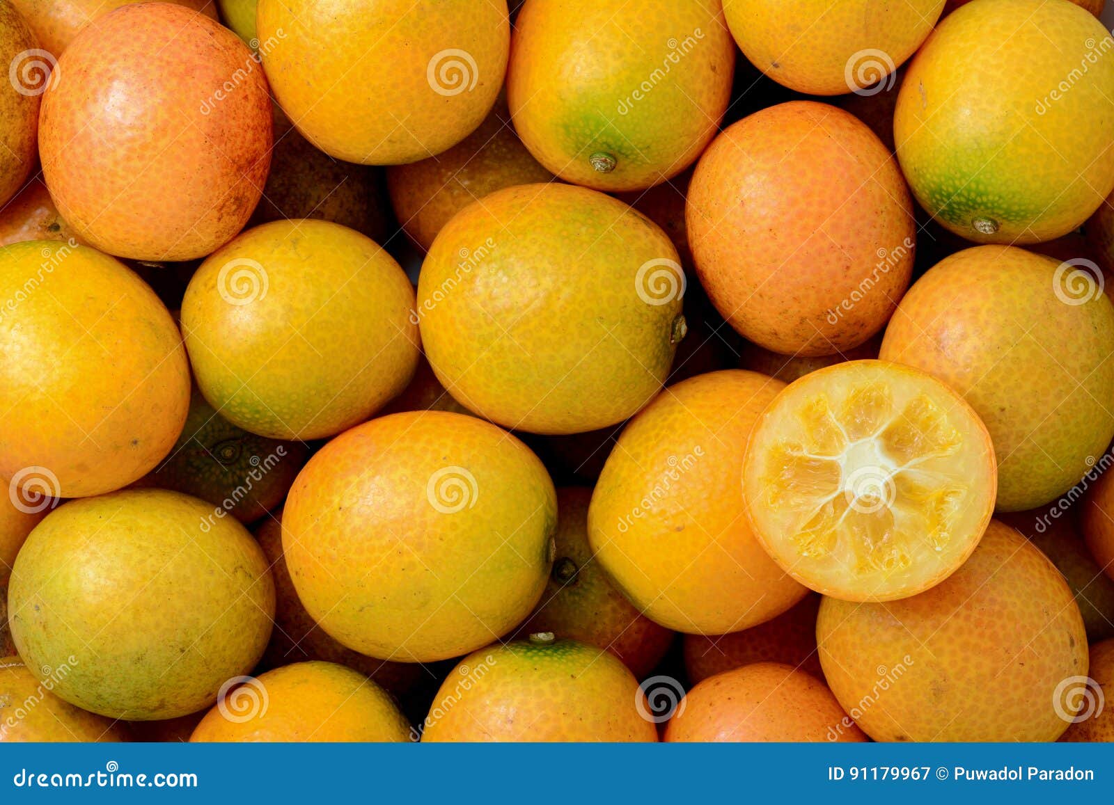 Ripe Kumquat Fruit Background Stock Image Image of food, sweet 91179967