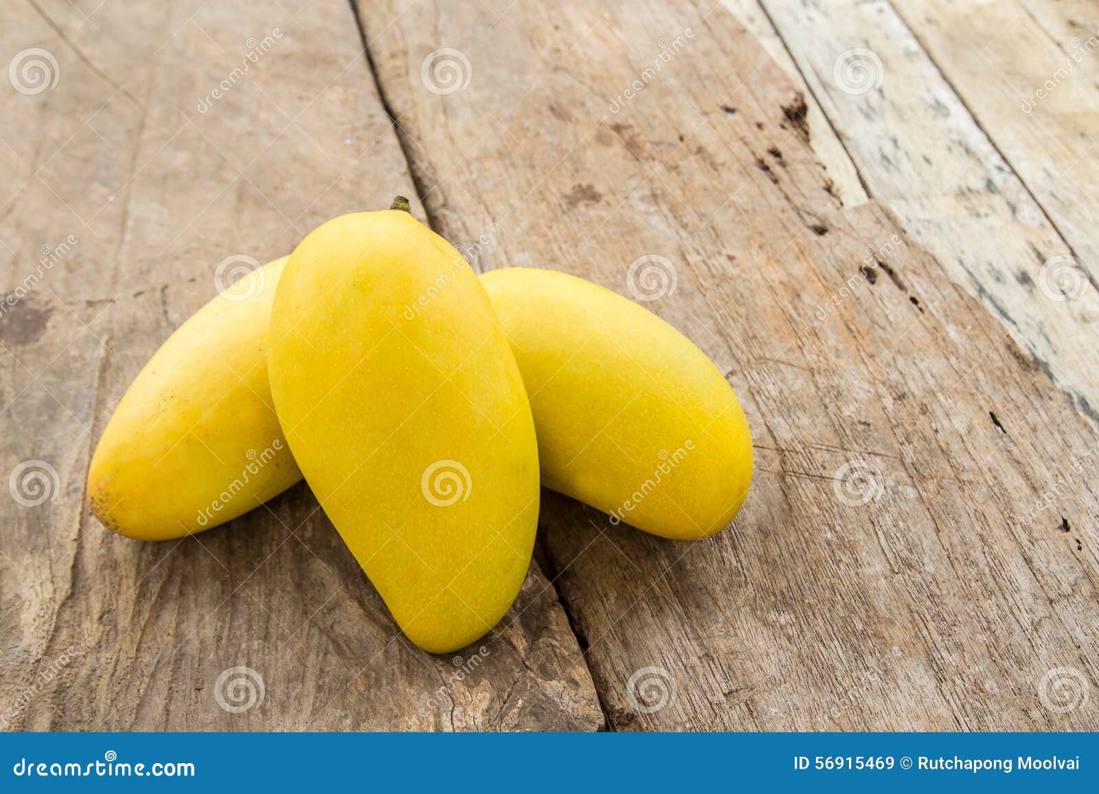 Ripe Mango on the Wooden Floor Stock Image Image of golden, lifestyle