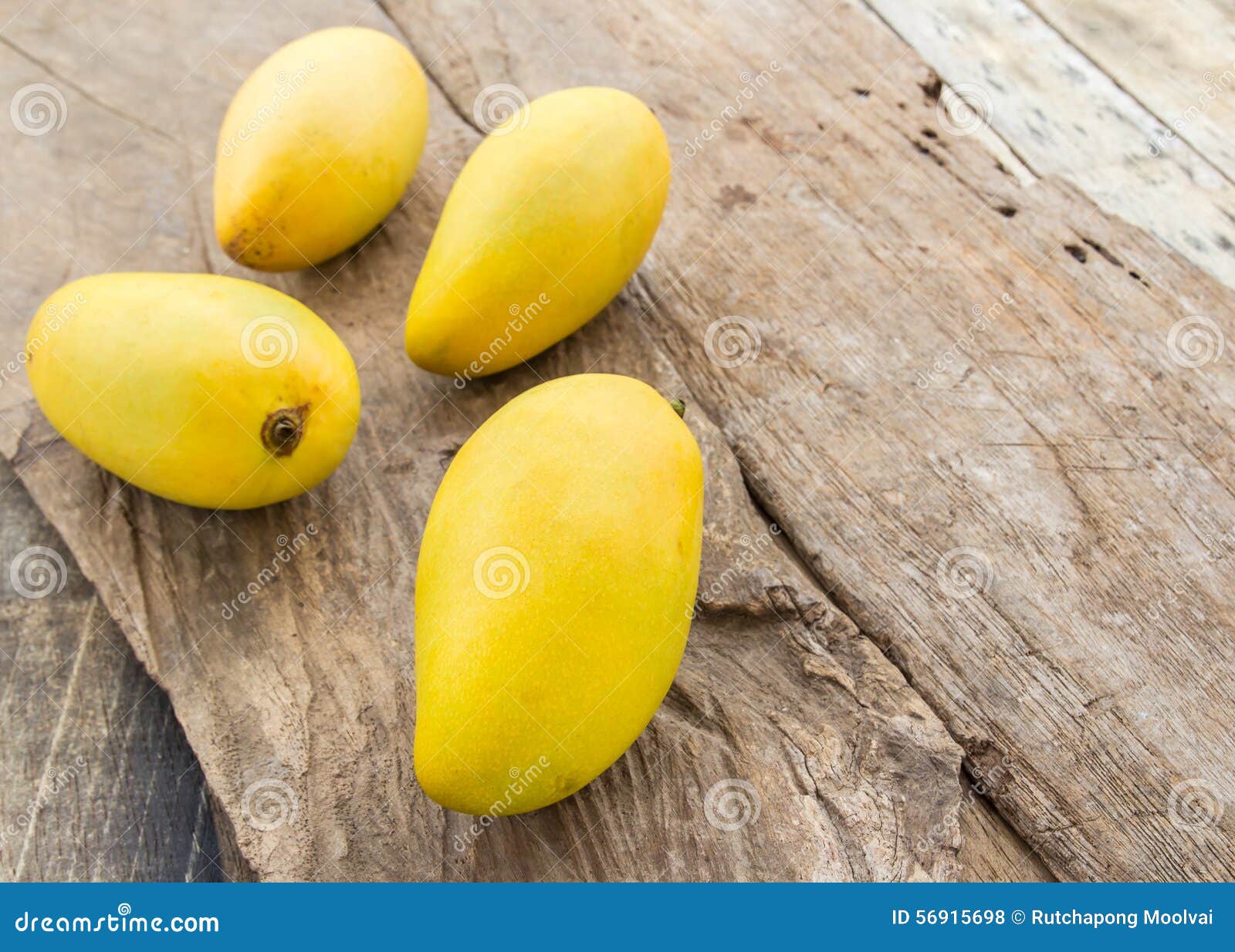 Ripe Mango on the Wooden Floor Stock Photo Image of floors, healthy