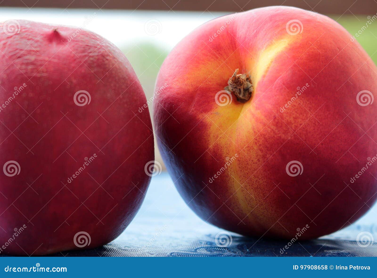 Ripe nectarine stock photo. Image of peach, healthy, fruit 97908658