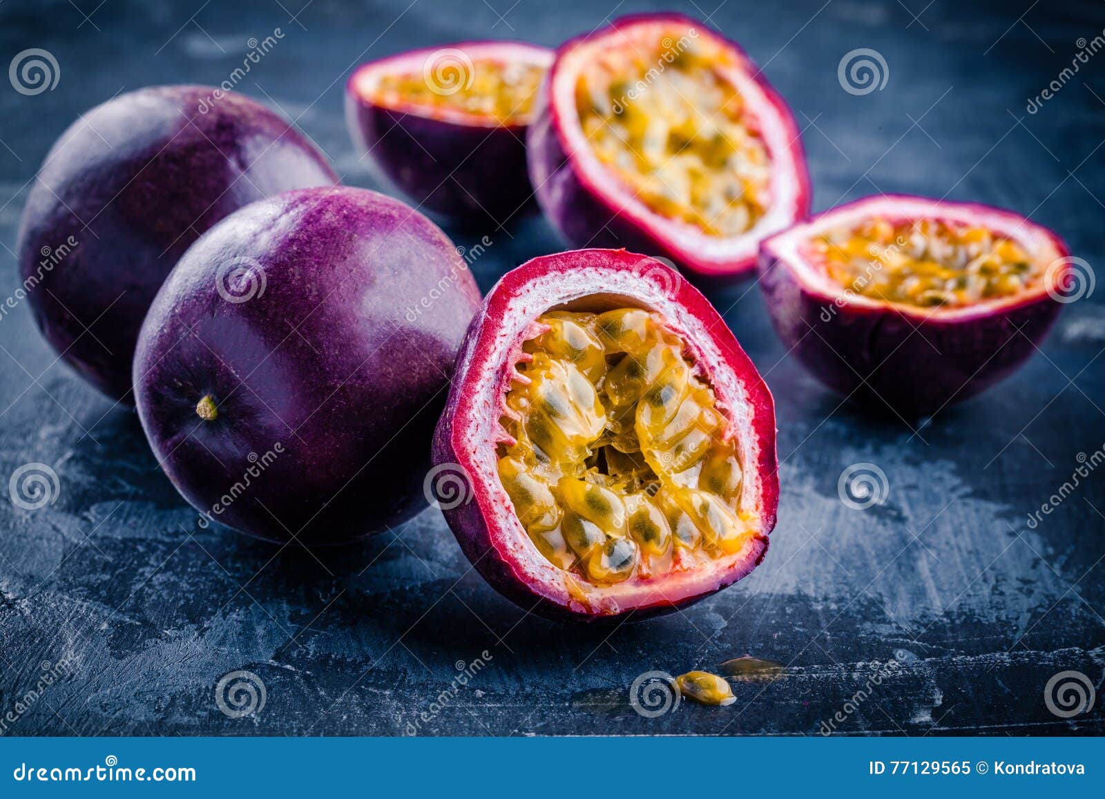 ripe organic passion fruit