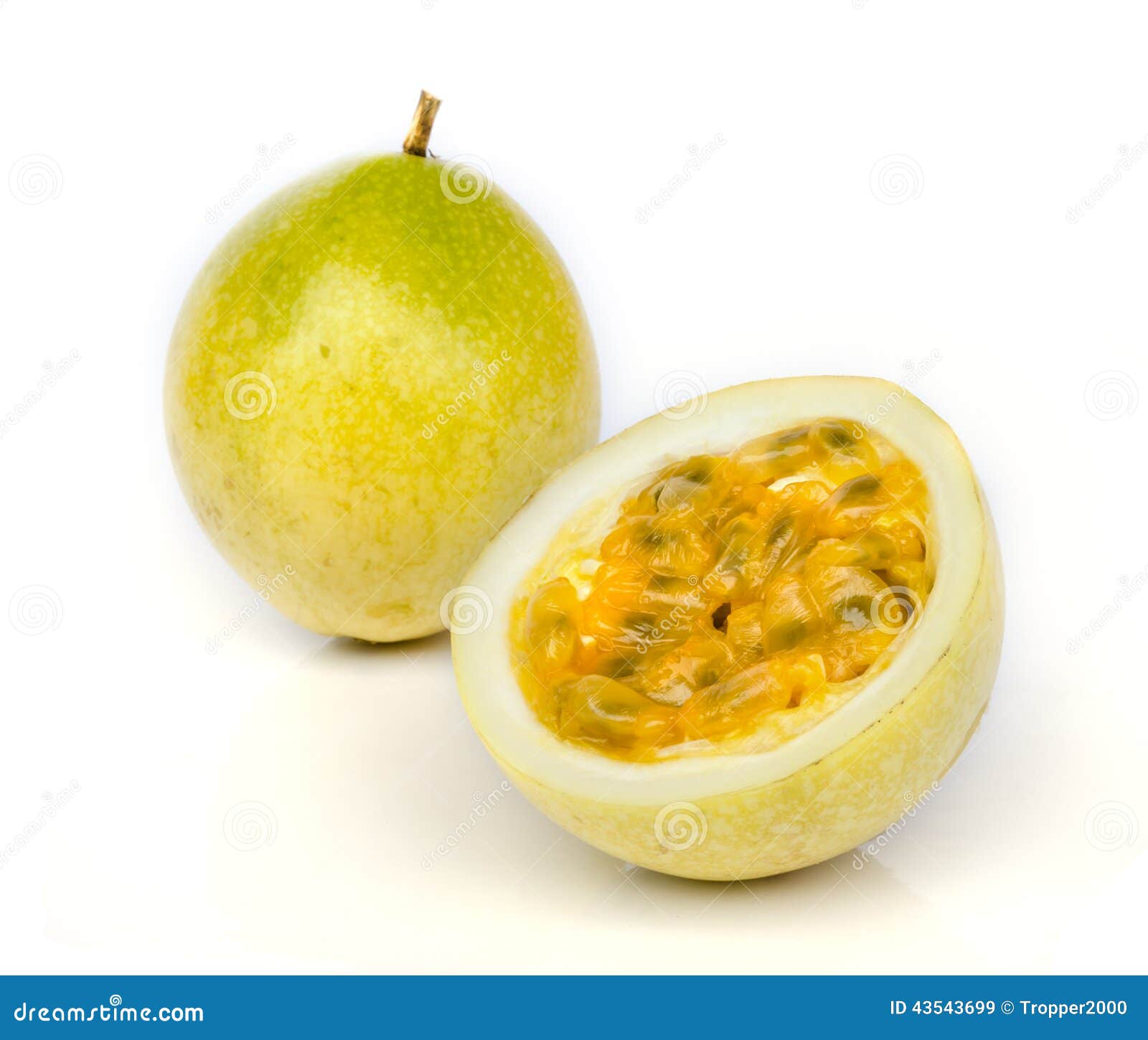 Ripe passion fruit stock image. Image of slice, fruit 43543699