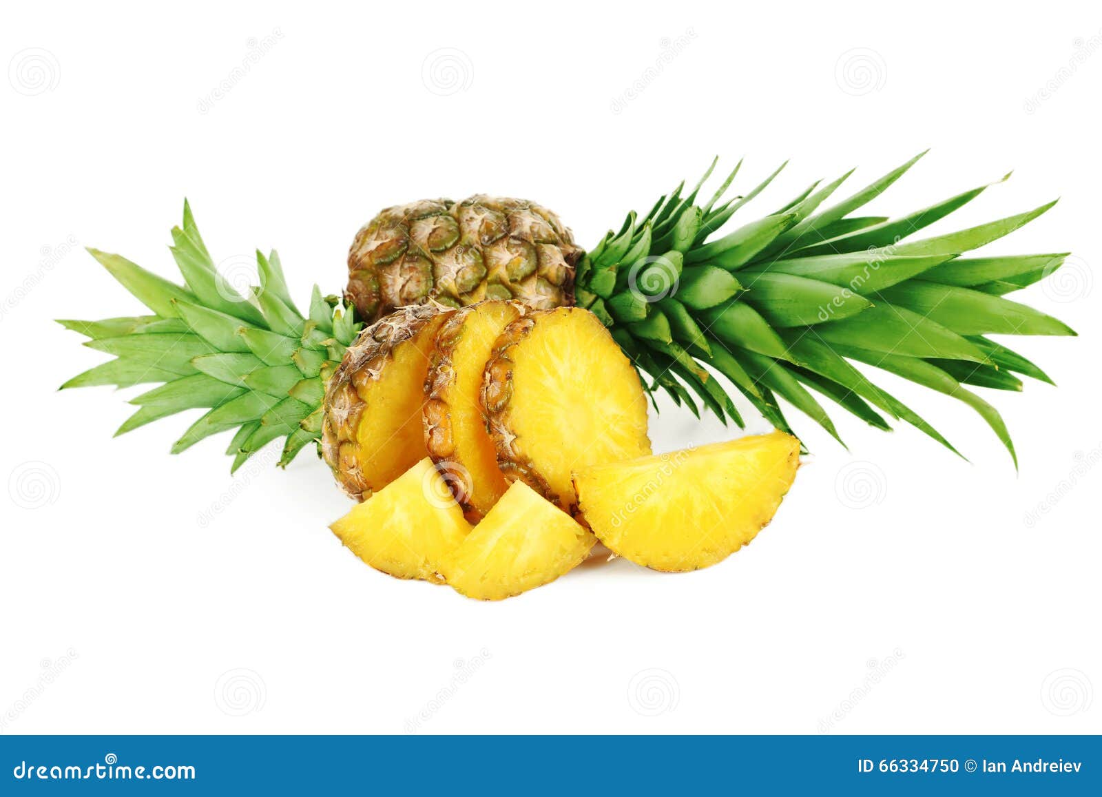 Ripe pineapples stock photo. Image of green, leaf, fresh 66334750