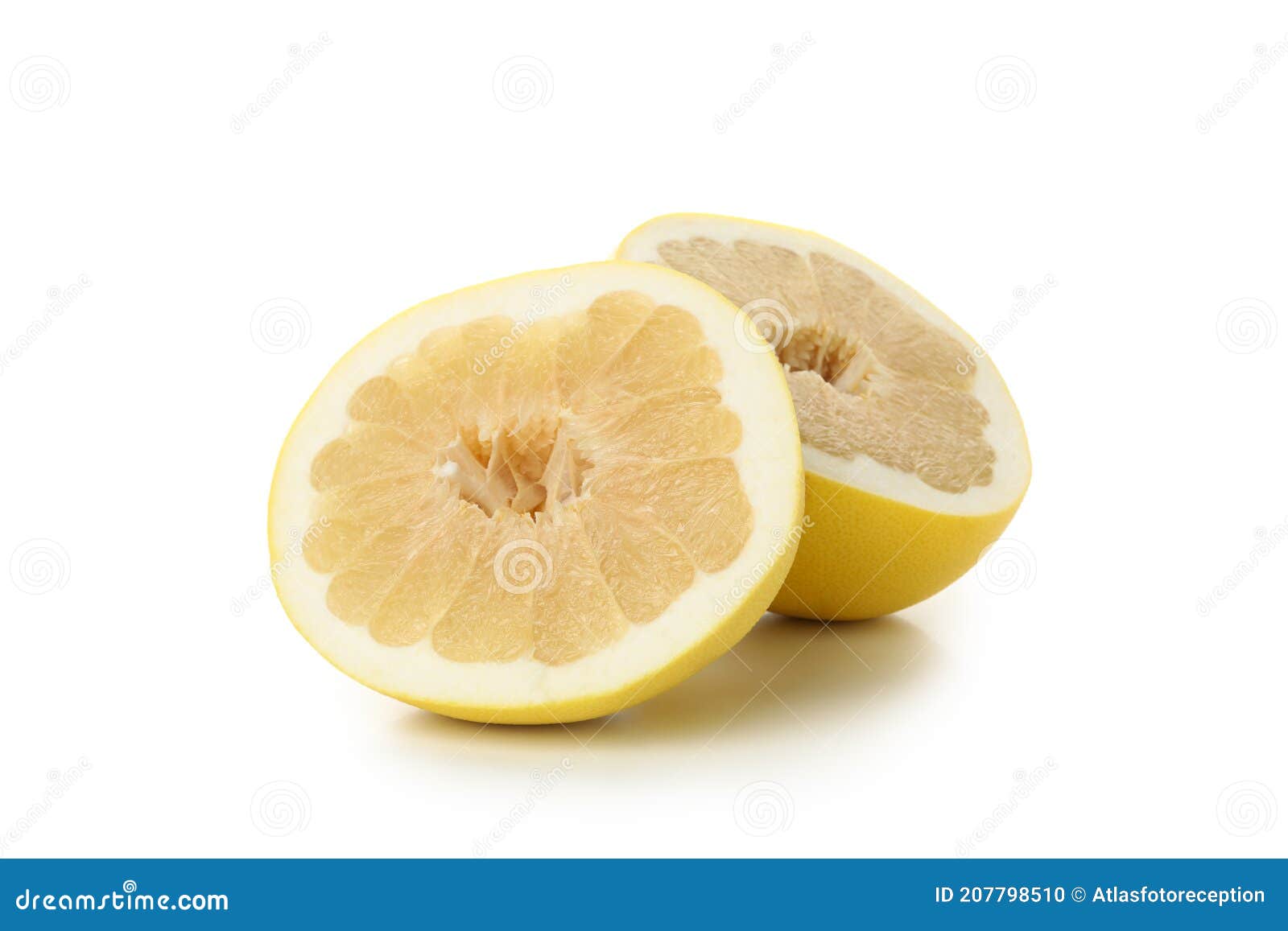 Ripe Pomelo Fruit Isolated on White Background Stock Photo Image of