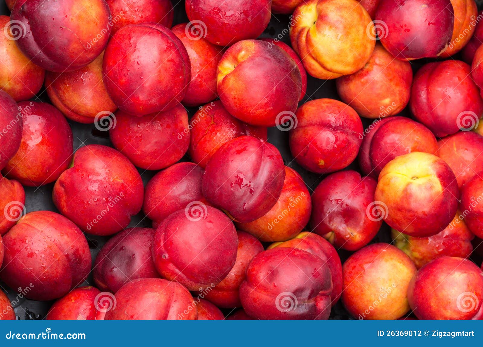 Ripe Red Nectarines for Sale at the Market Stock Photo Image of fresh