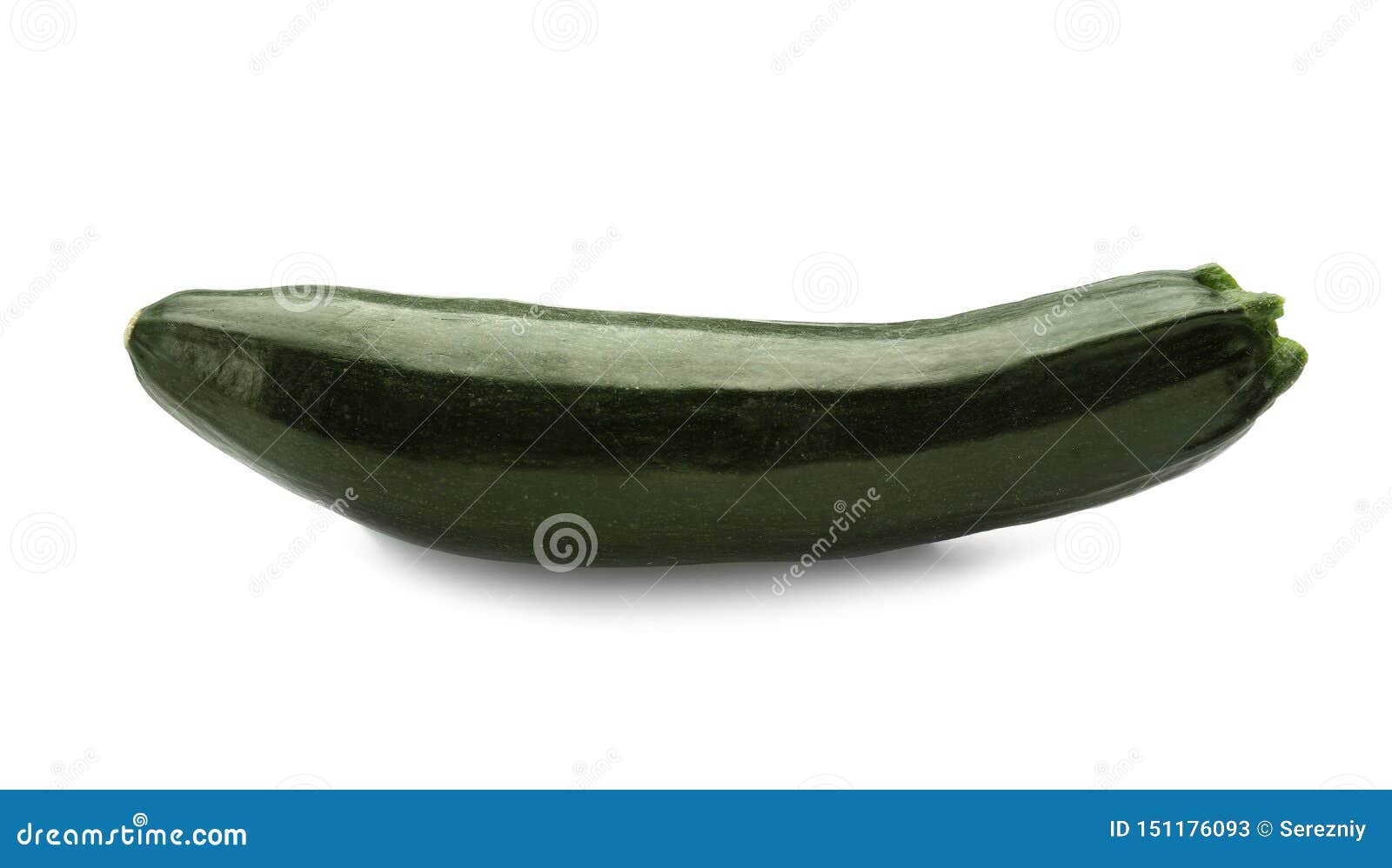Ripe Zucchini on White Background Stock Image Image of vegan