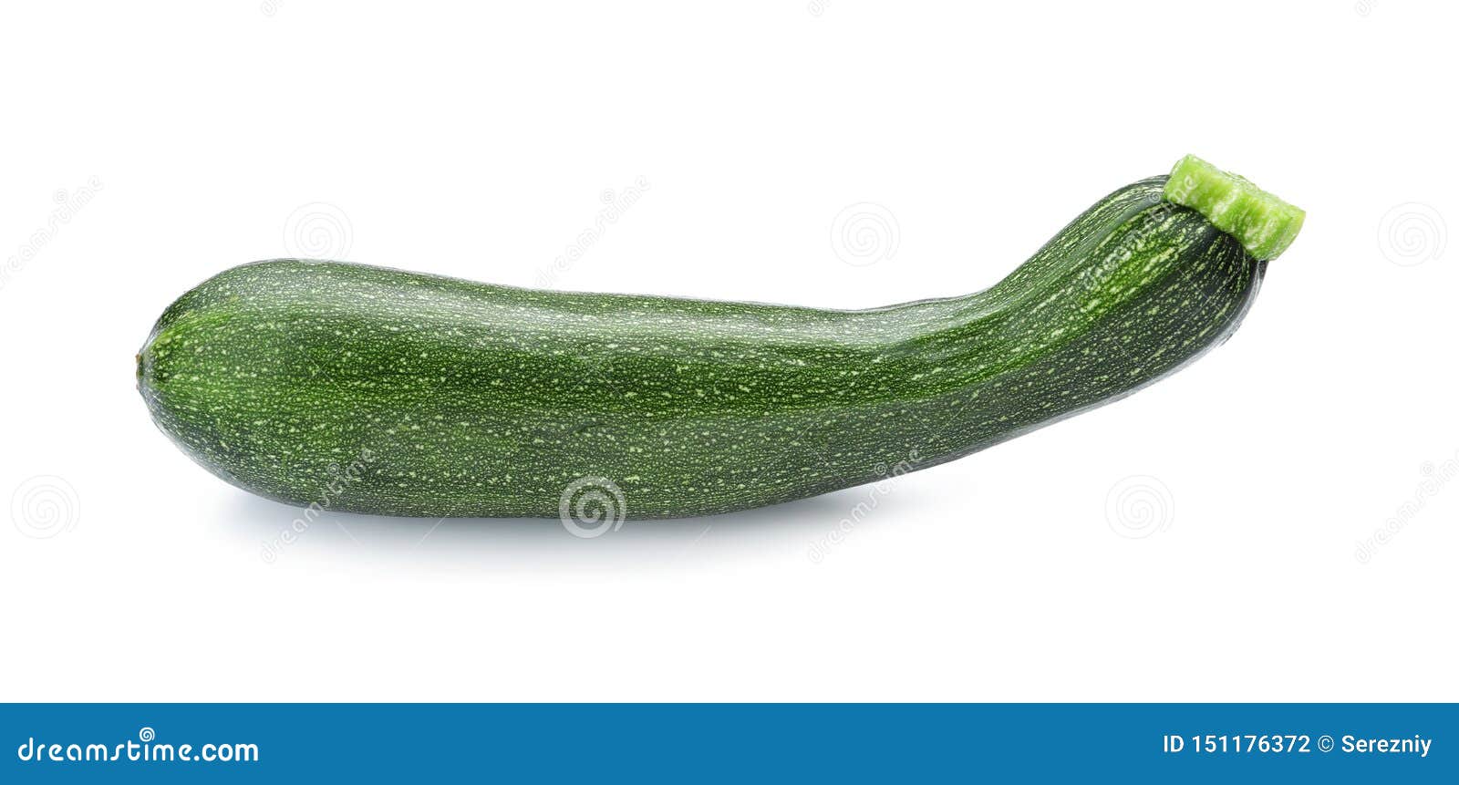 Ripe Zucchini on White Background Stock Photo Image of vegan, natural