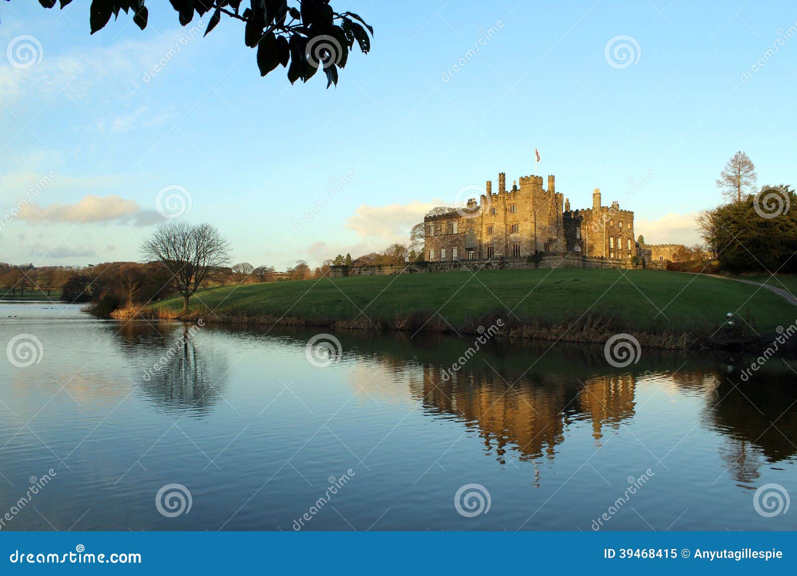 Ripley Castle stock image. Image of surrounded, castle 39468415