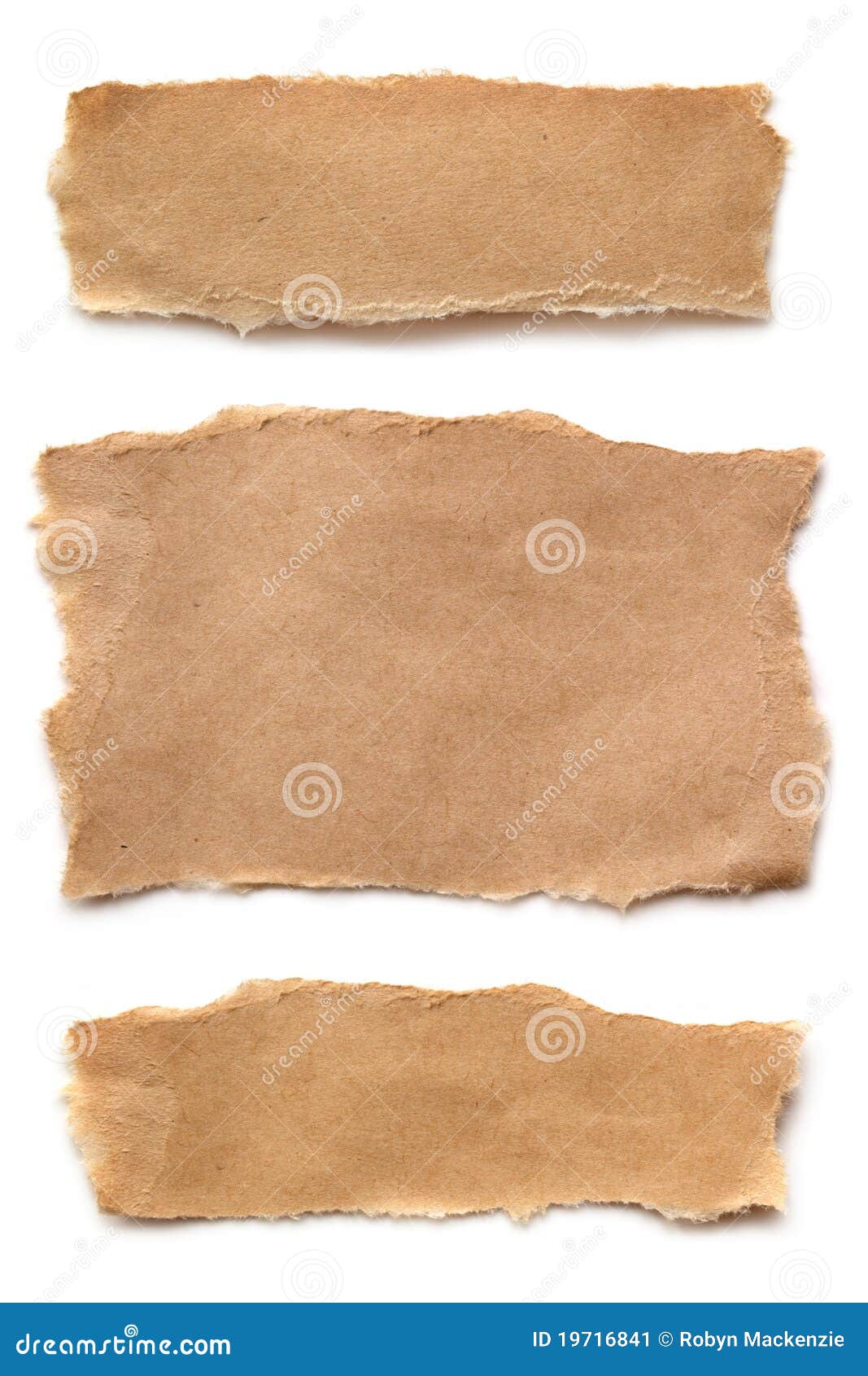 ripped brown paper