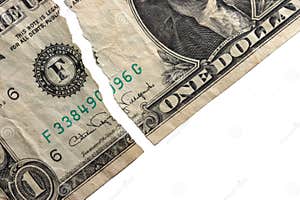 Ripped Dollar Stock Image Image Of Earn Background Businessman 3213493