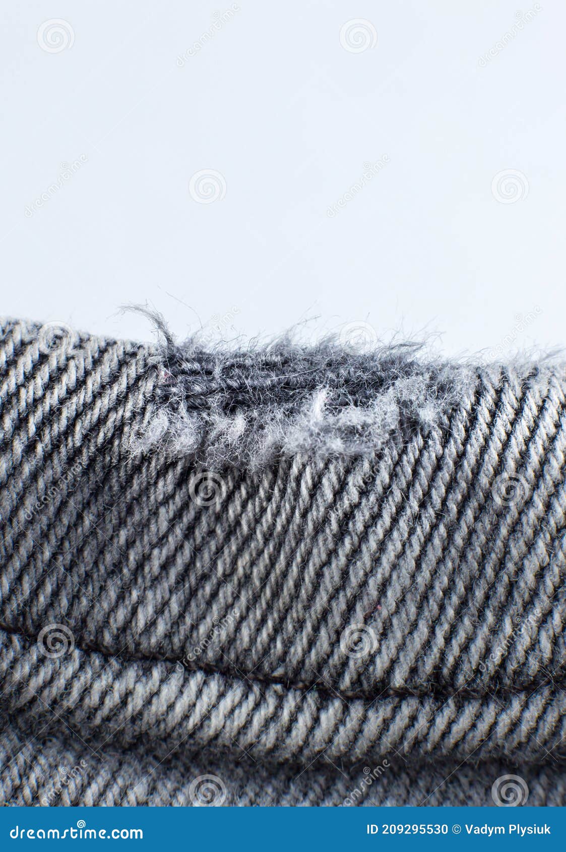 Ripped Grey Hipster Jeans Material. Destroyed Denim Gray Cloth Texture ...