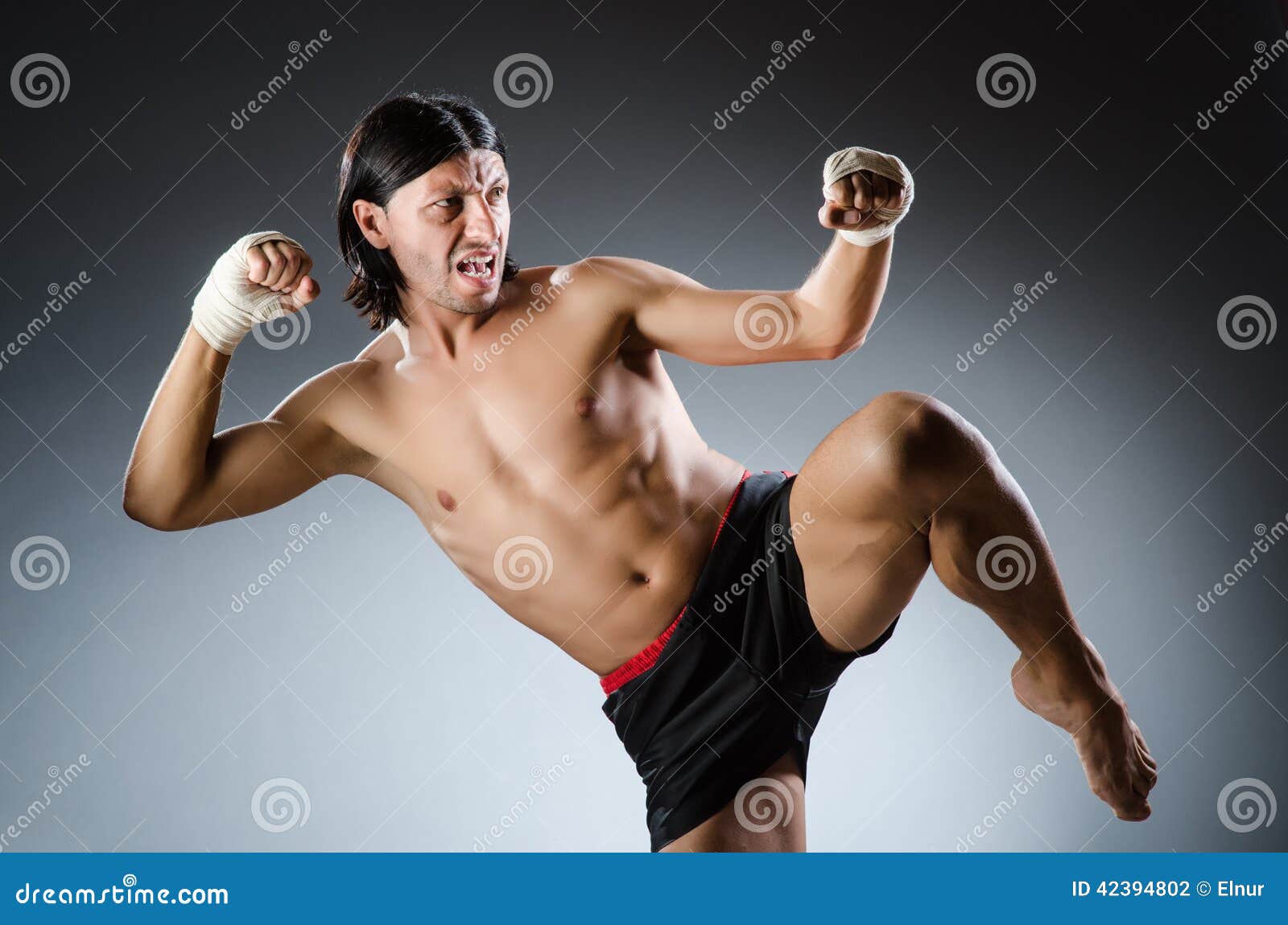 Ripped martial arts expert stock photo. Image of boxer 42394802
