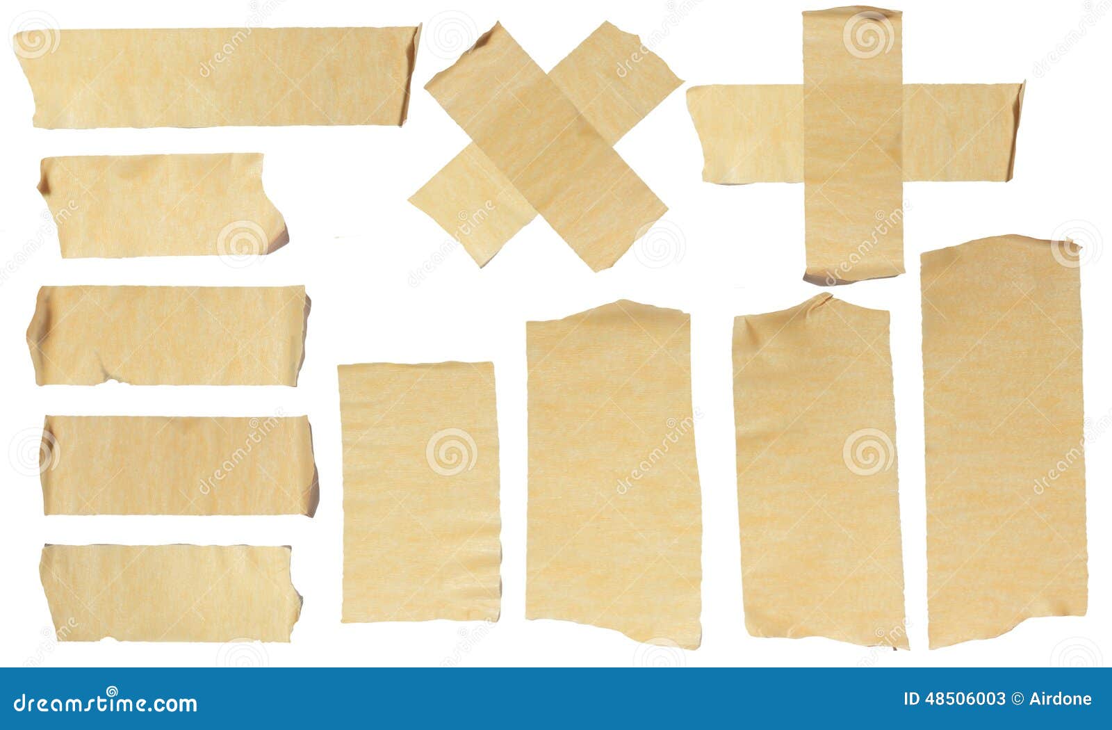 Masking Tape Corners And Stripes RoyaltyFree Stock Photo