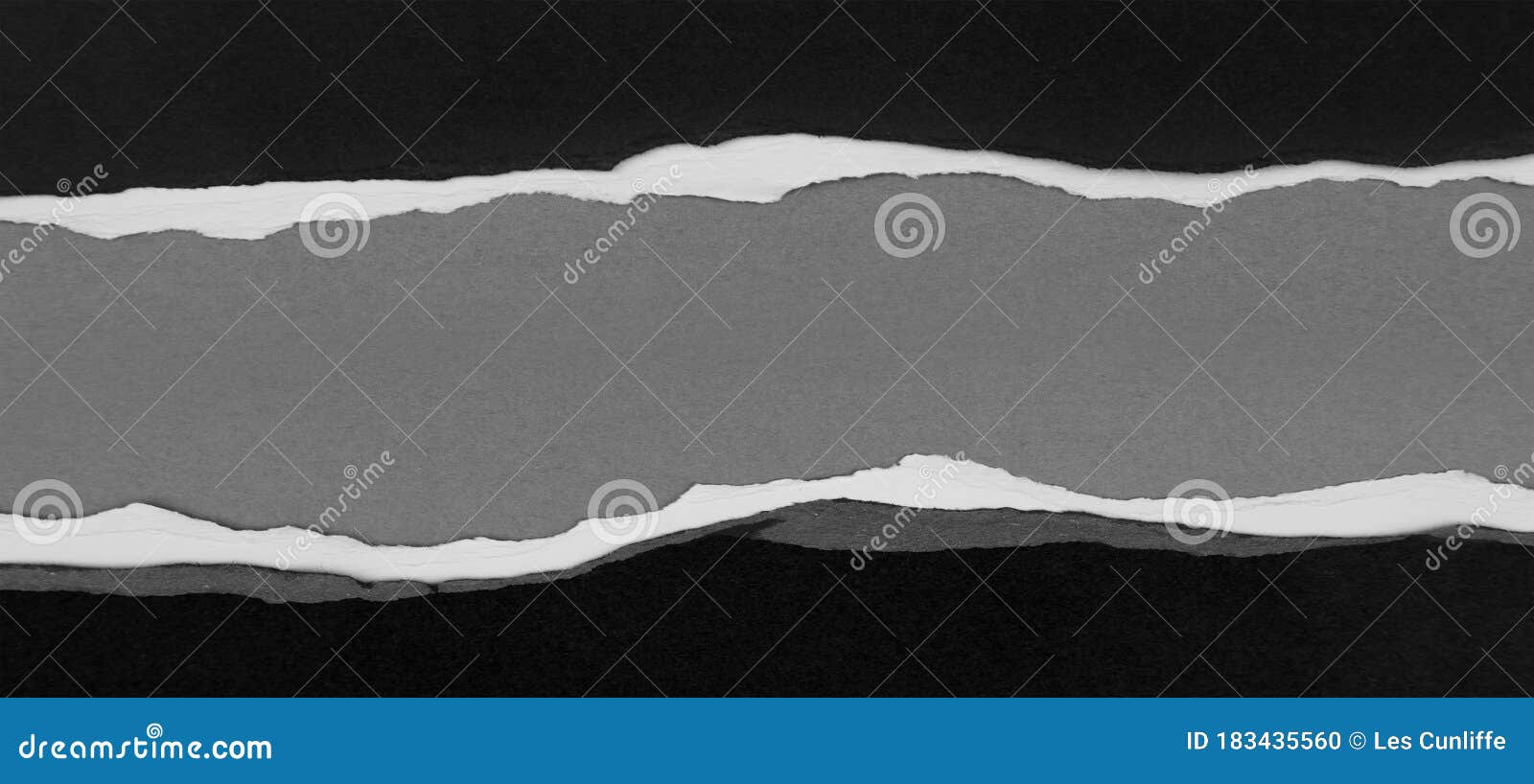 Ripped paper on grey stock photo. Image of edges, abstract 183435560