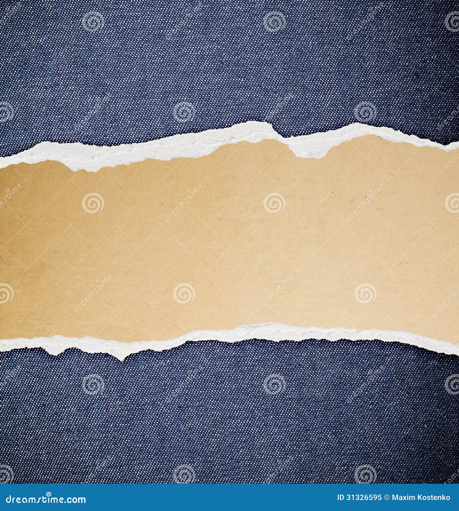 Ripped Paper, Jeans Texture Stock Image Image of hole, damage 31326595