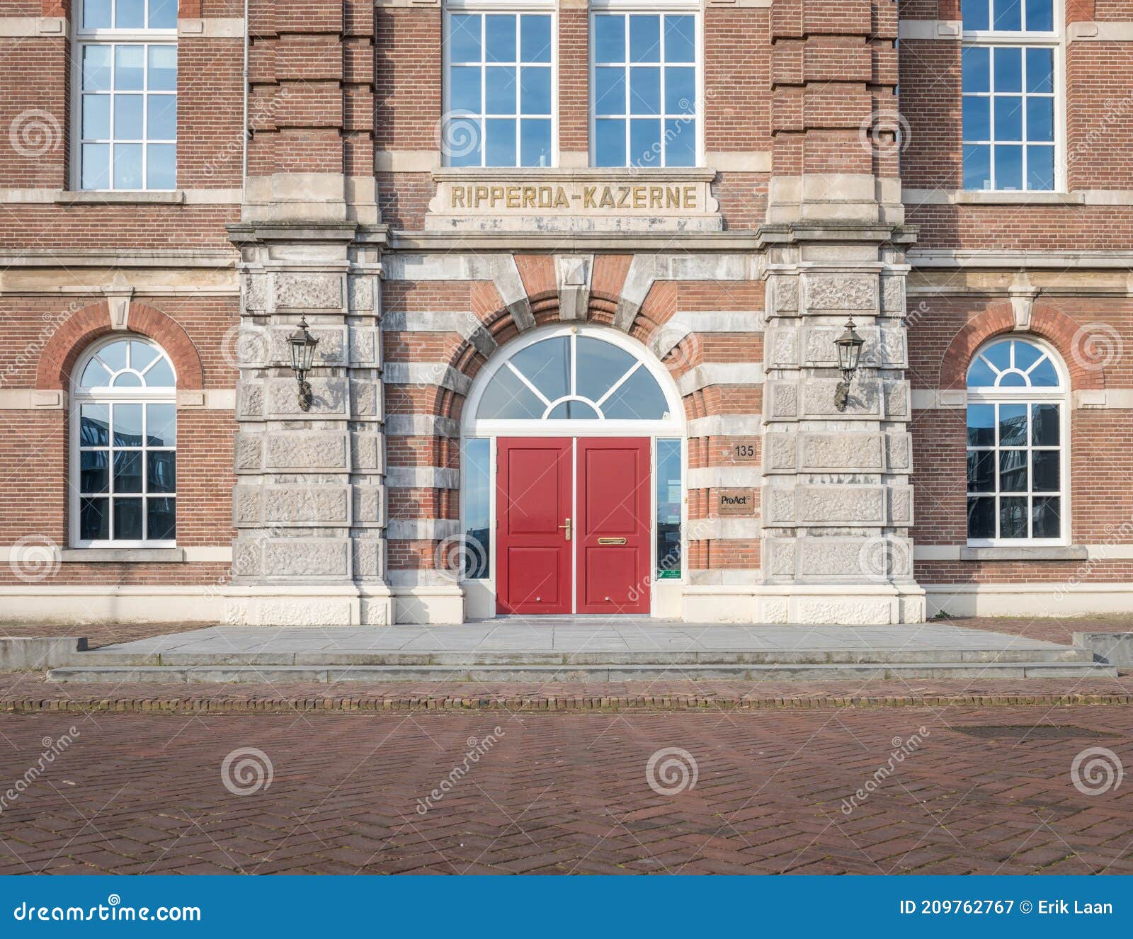 entrance to a 18th century army barracks