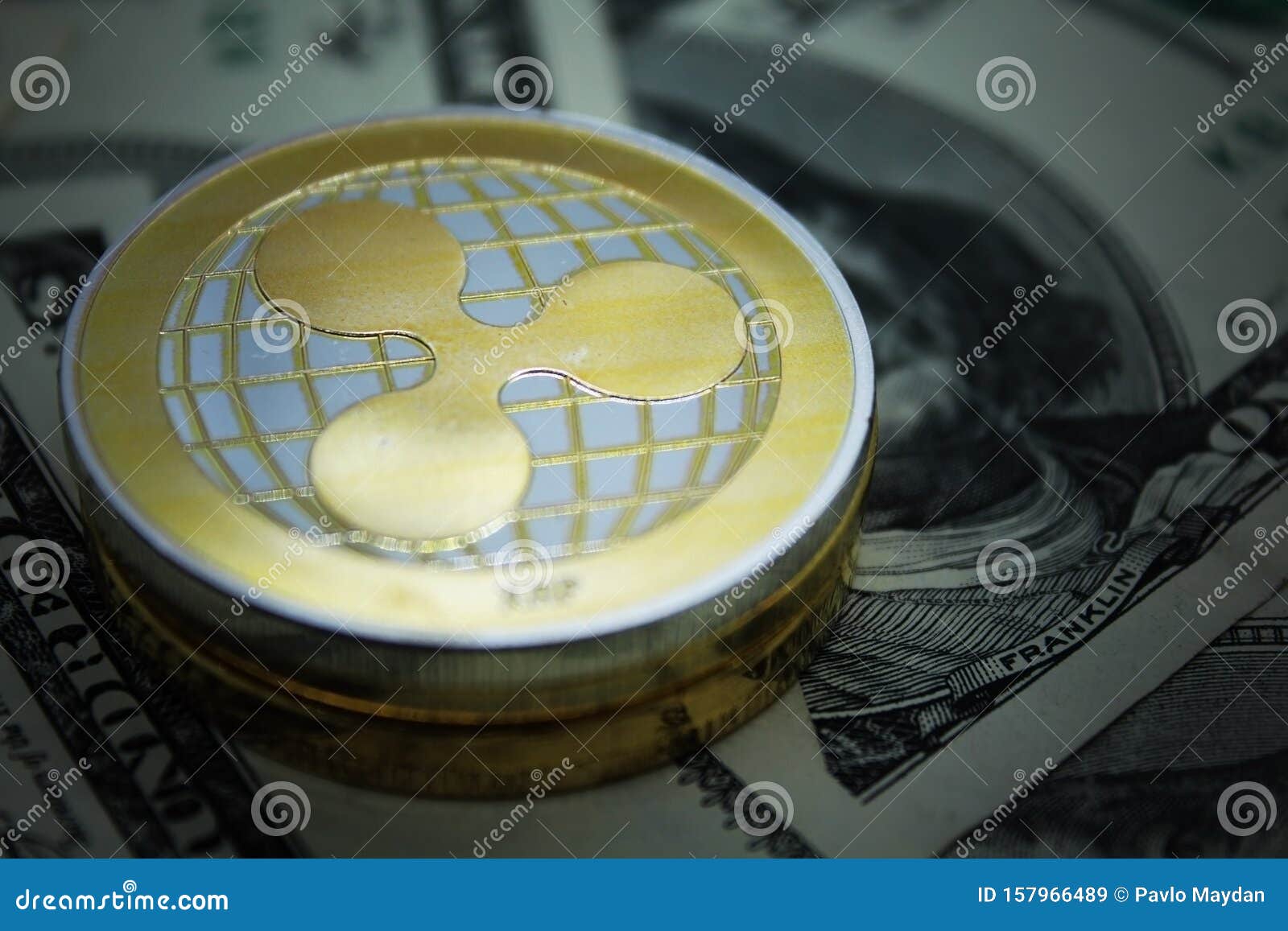 Ripple - Cryptocurrency Macro Shot Stock Image - Image of ...