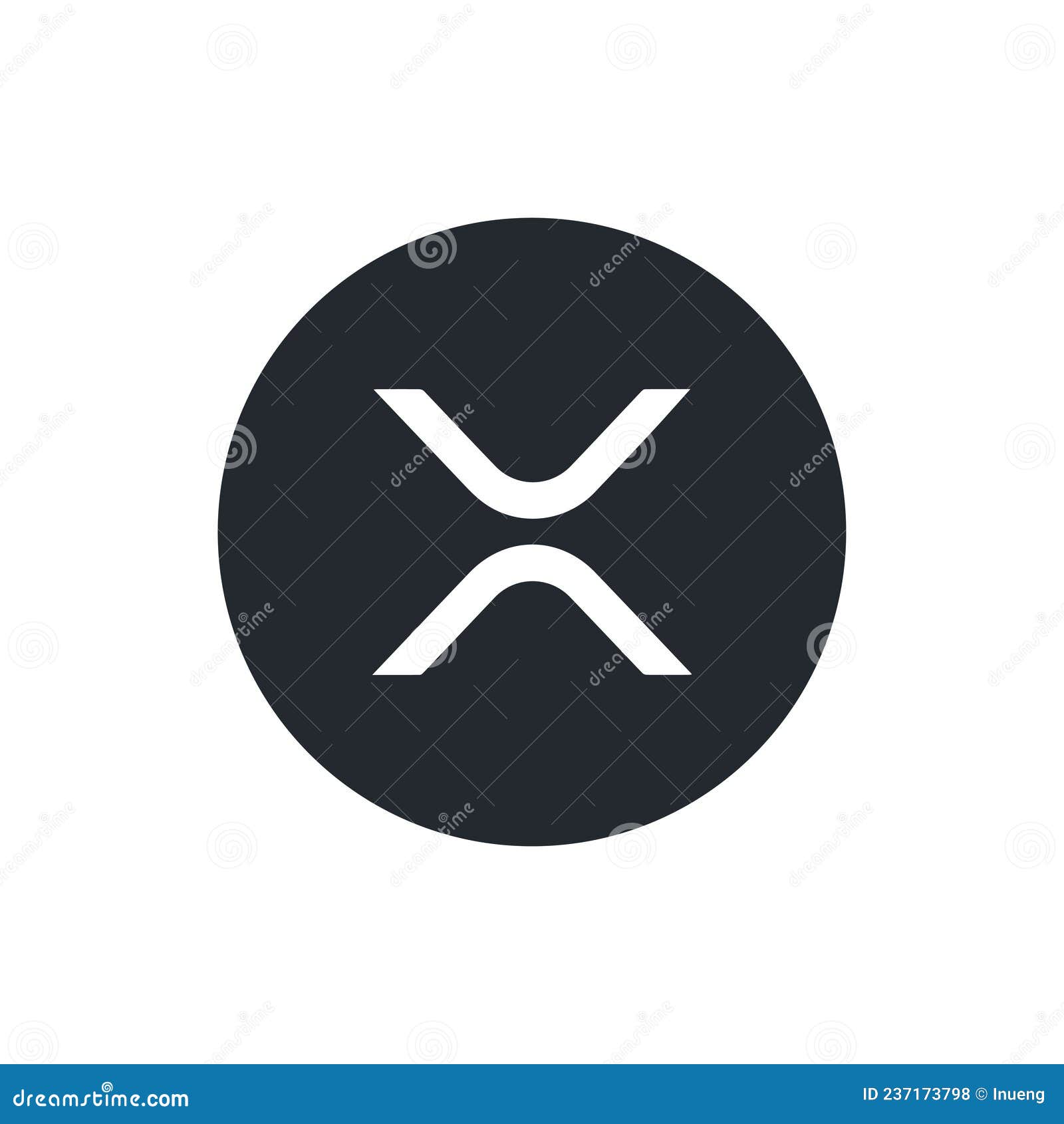 Ripple XRP Coin Icon Isolated on White Background Editorial Stock Photo -  Illustration of electronic, logotype: 237173798