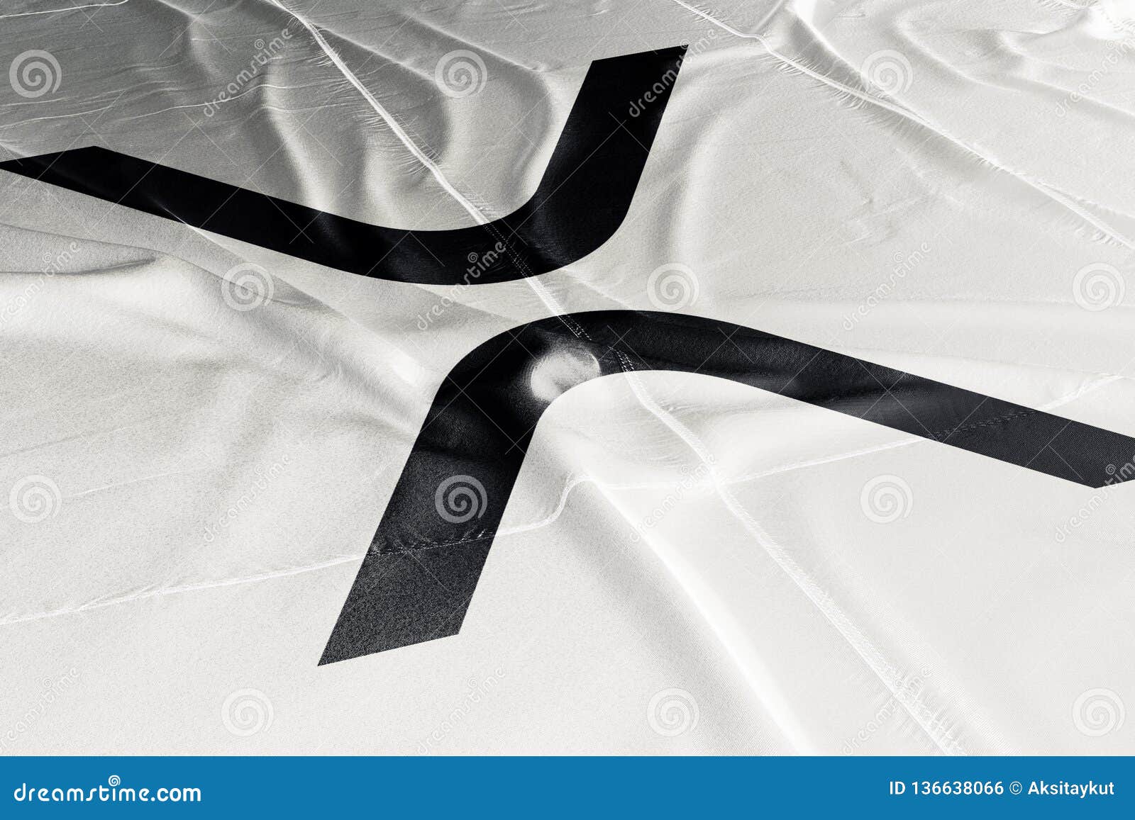 Ripple Xrp Cryptocurrency 3d Render Flag Stock Illustration Illustration Of Distributed Digital 136638066