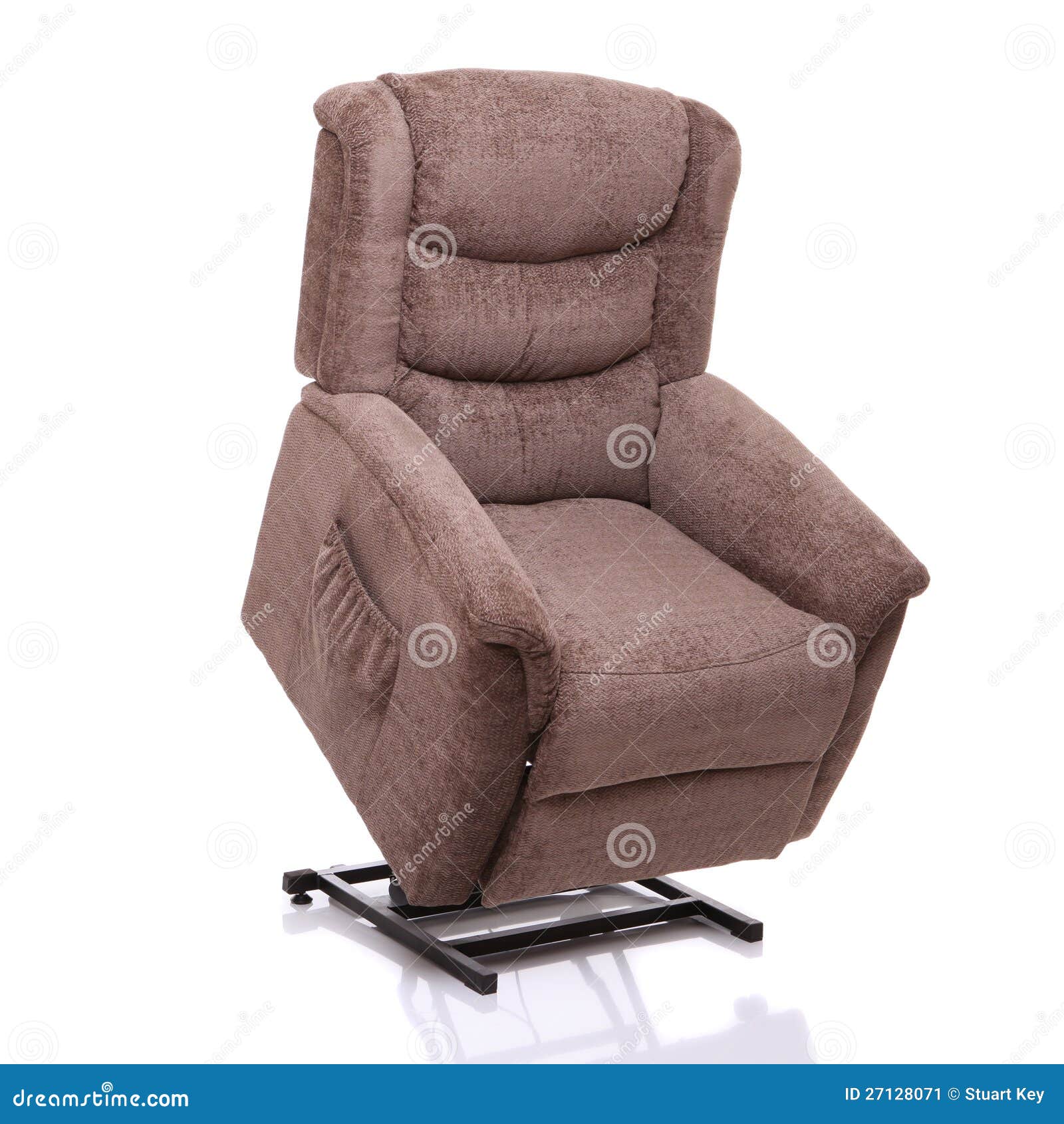 rise and recline chair, fully lifted.