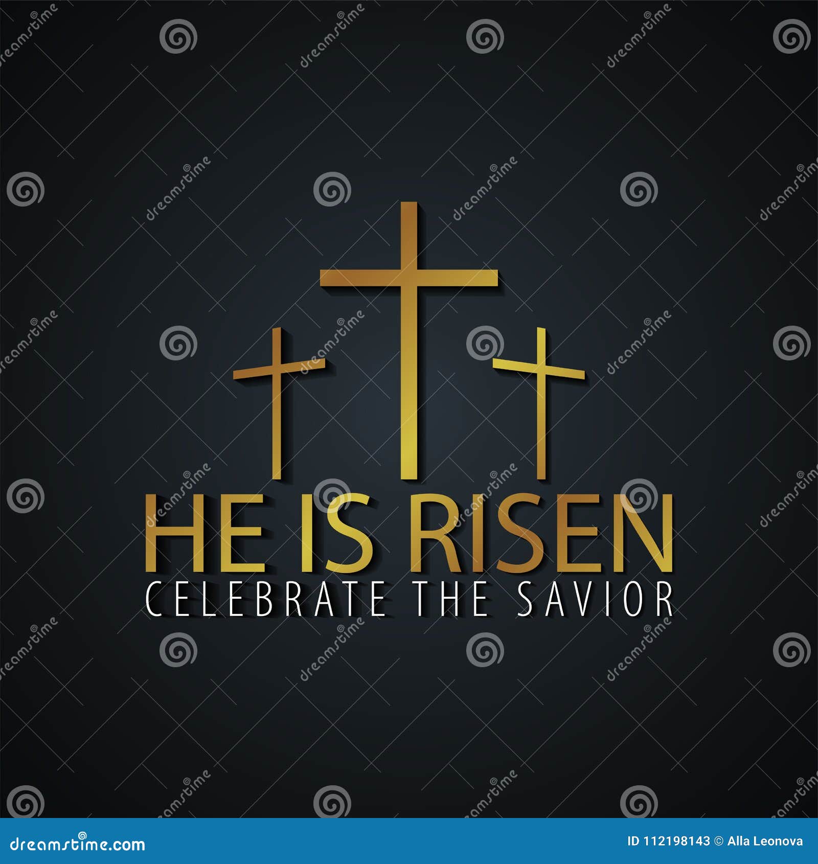 He is Risen. Church Easter Logo, Emblem, Labels or Stickers with Cross ...