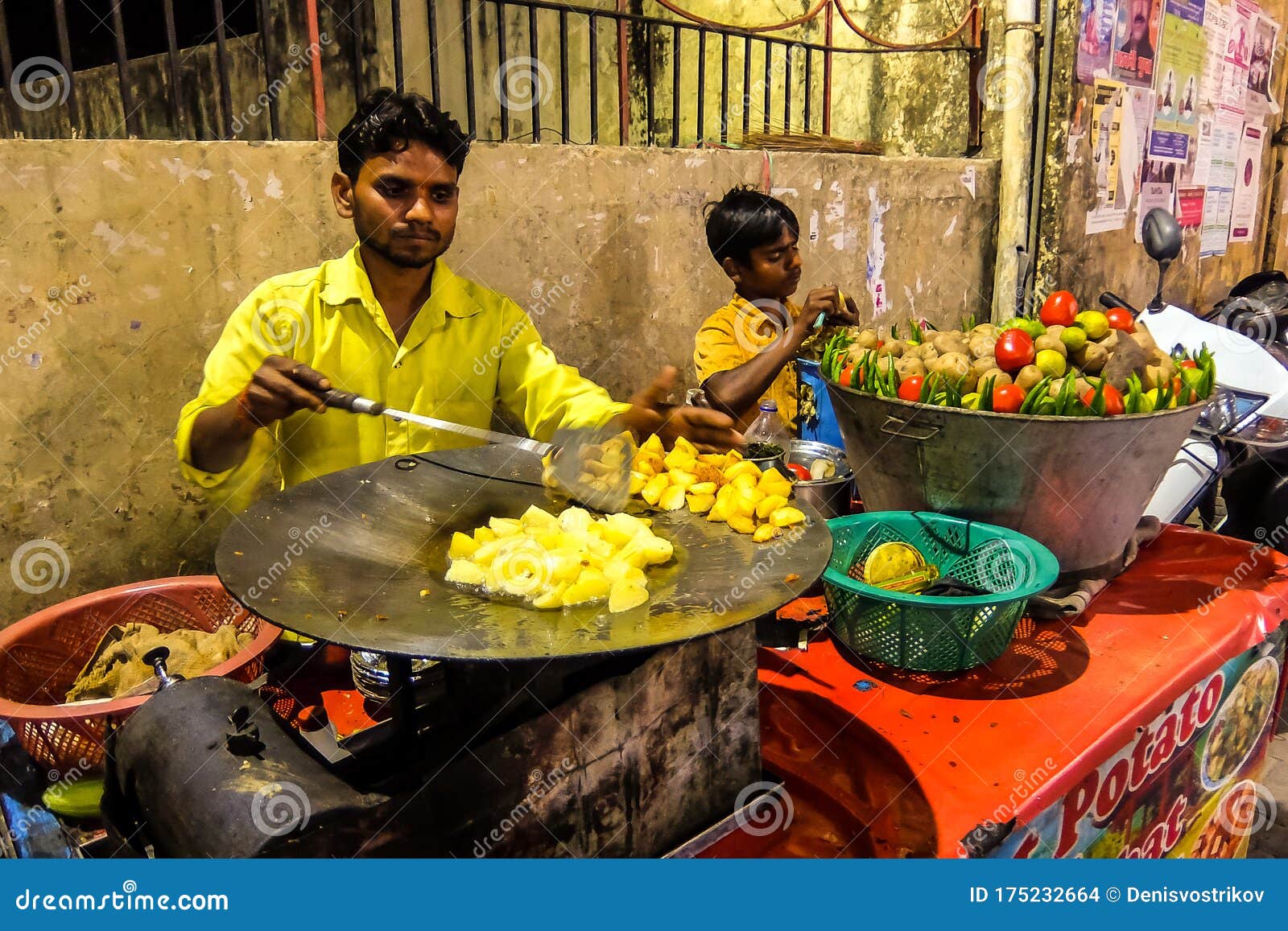 Aloo Tikki Fried Potato Cutlets, Famous Indian Street Food Editorial