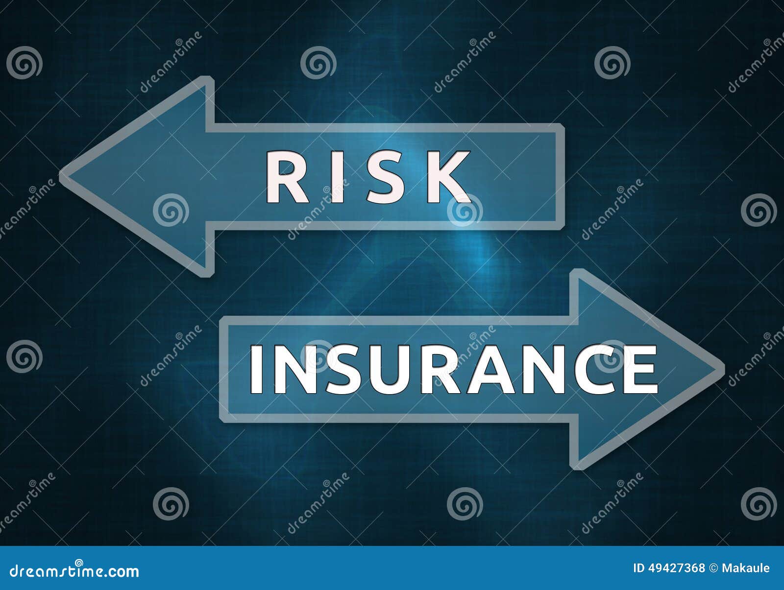 Risico en verzekering stock illustratie. Illustration of veiligheid