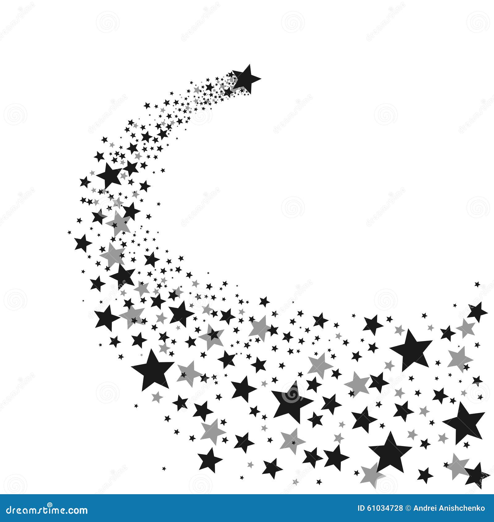 Rising star stock vector. Illustration of rising, bright - 61029810
