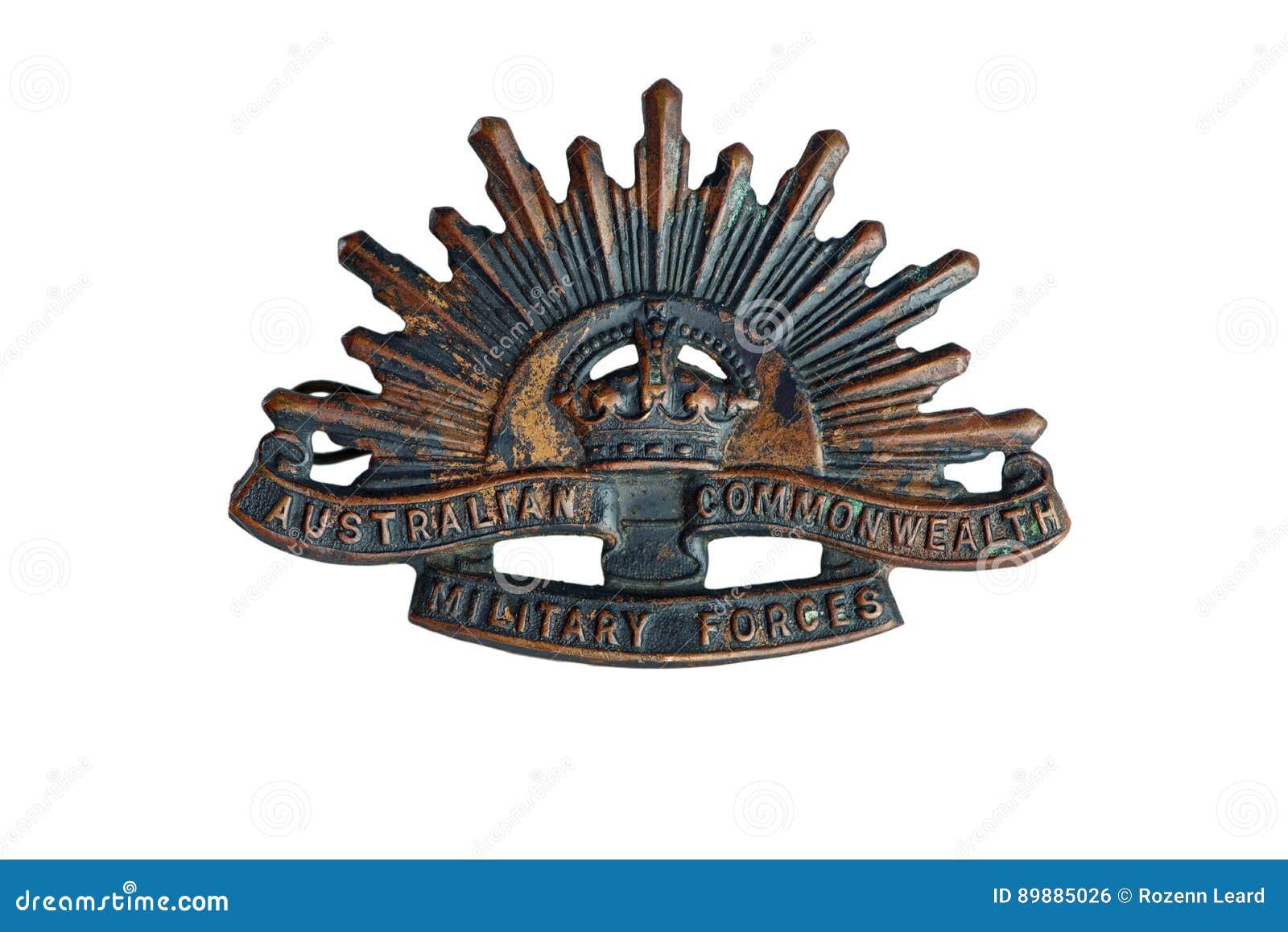 Rising Sun Badge stock photo. Image force, rising - 89885026