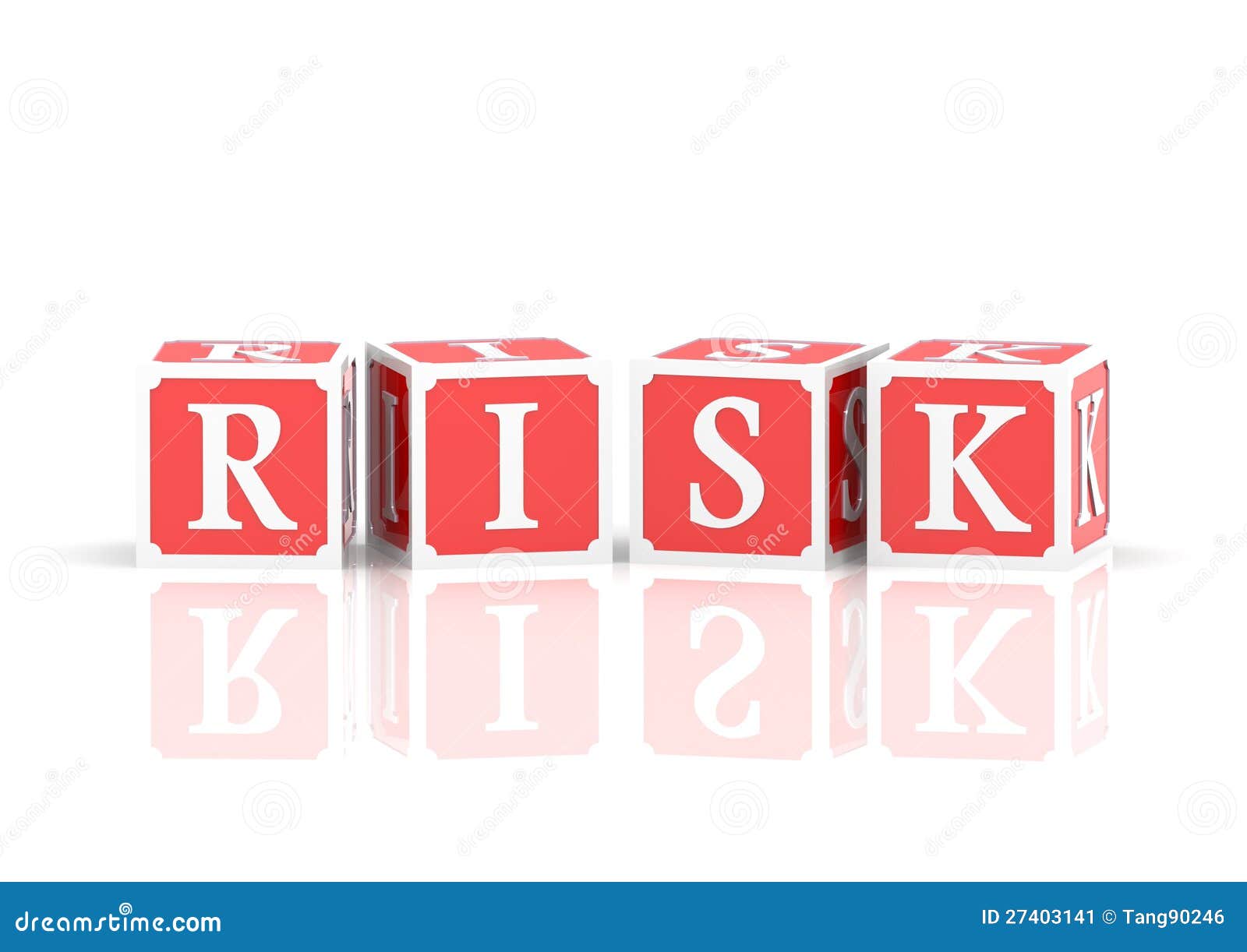 Risk Blocks stock illustration. Illustration of fragility - 27403141